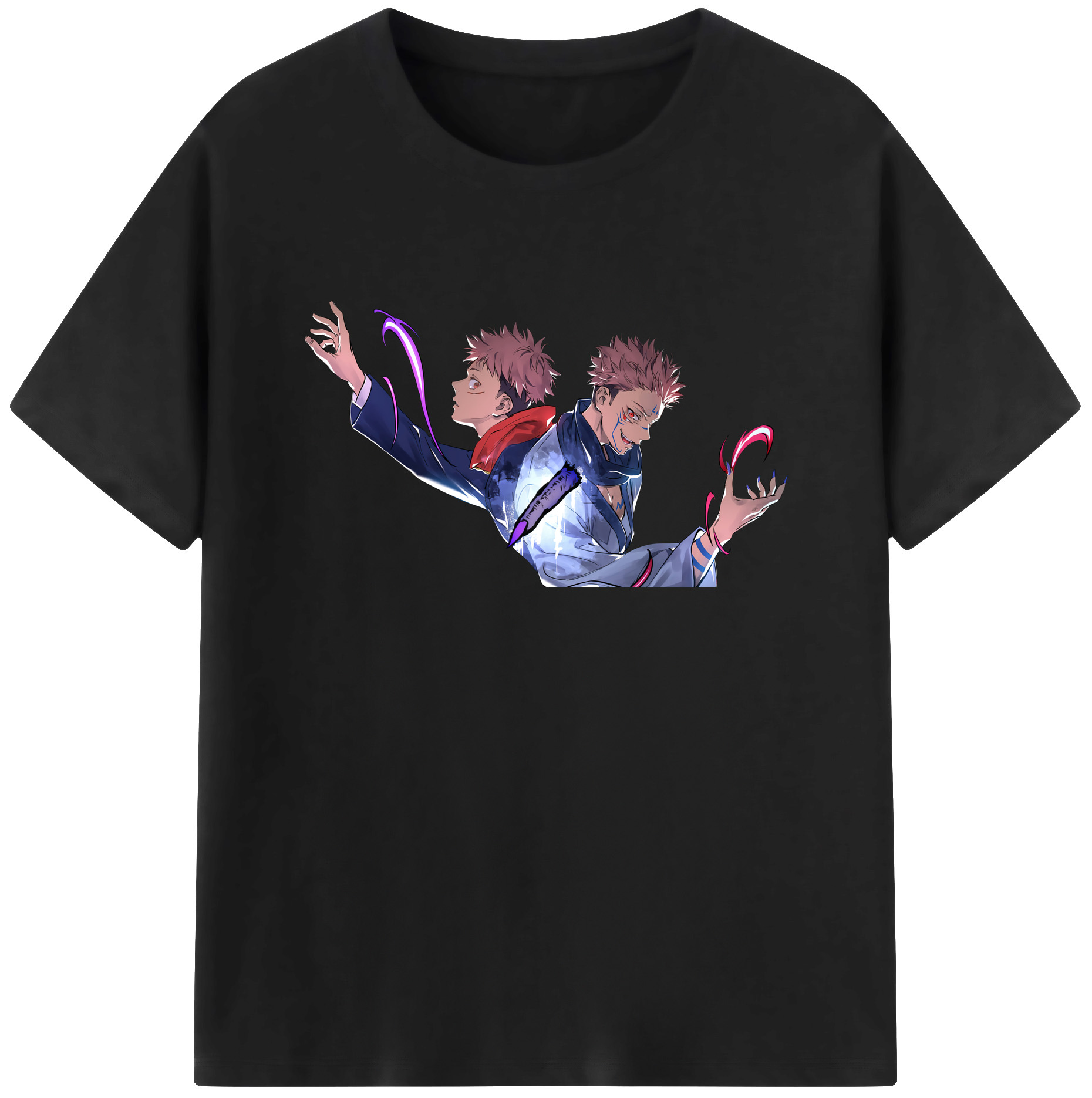 （画像用） 呪術廻戦 Jujutsu Kaisen 綿100％ メンズ半袖Tシャツ｜肌触りやわらか＆通気性