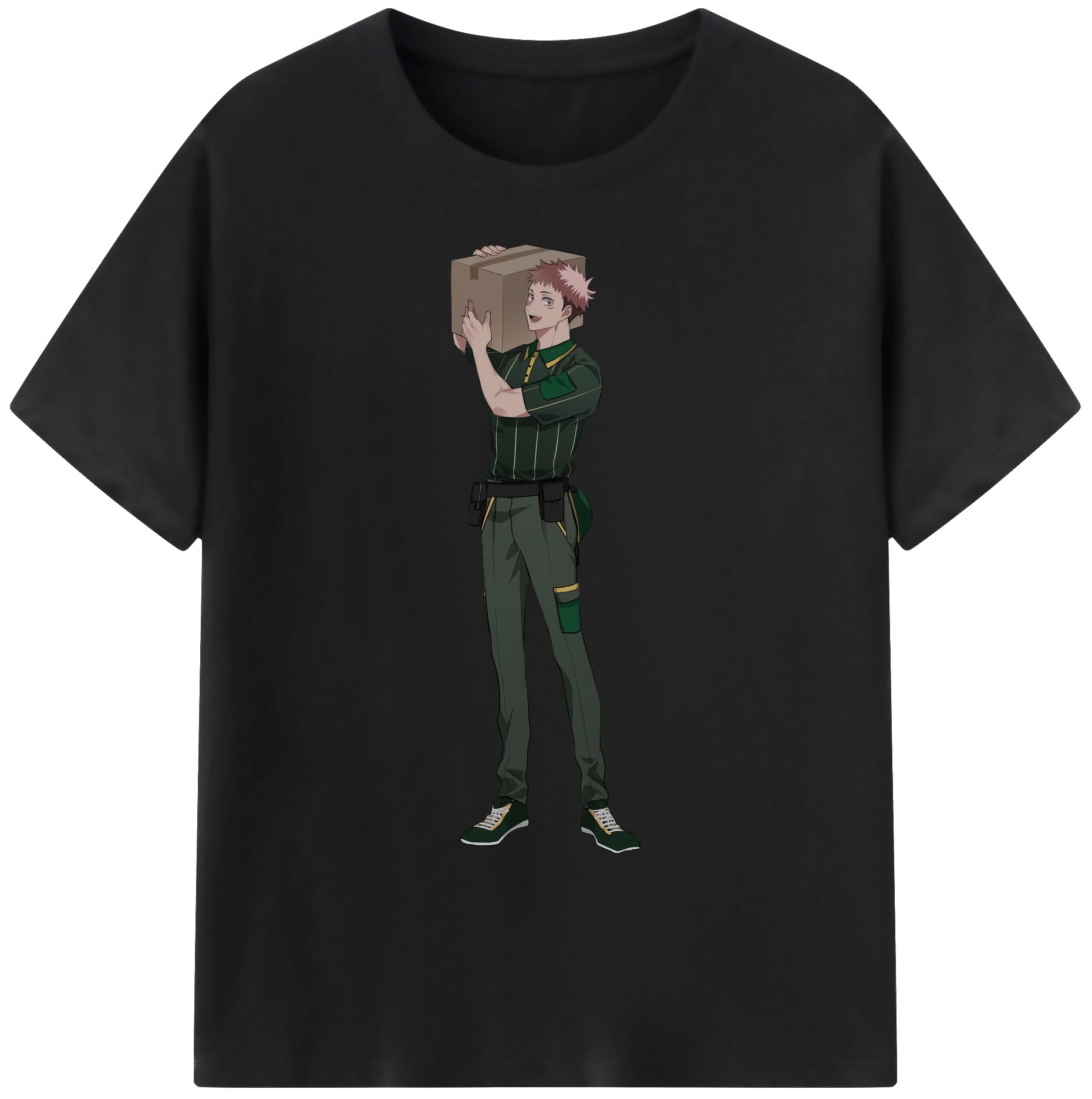 （画像用） 呪術廻戦 Jujutsu Kaisen 綿100％ メンズ半袖Tシャツ｜肌触りやわらか＆通気性
