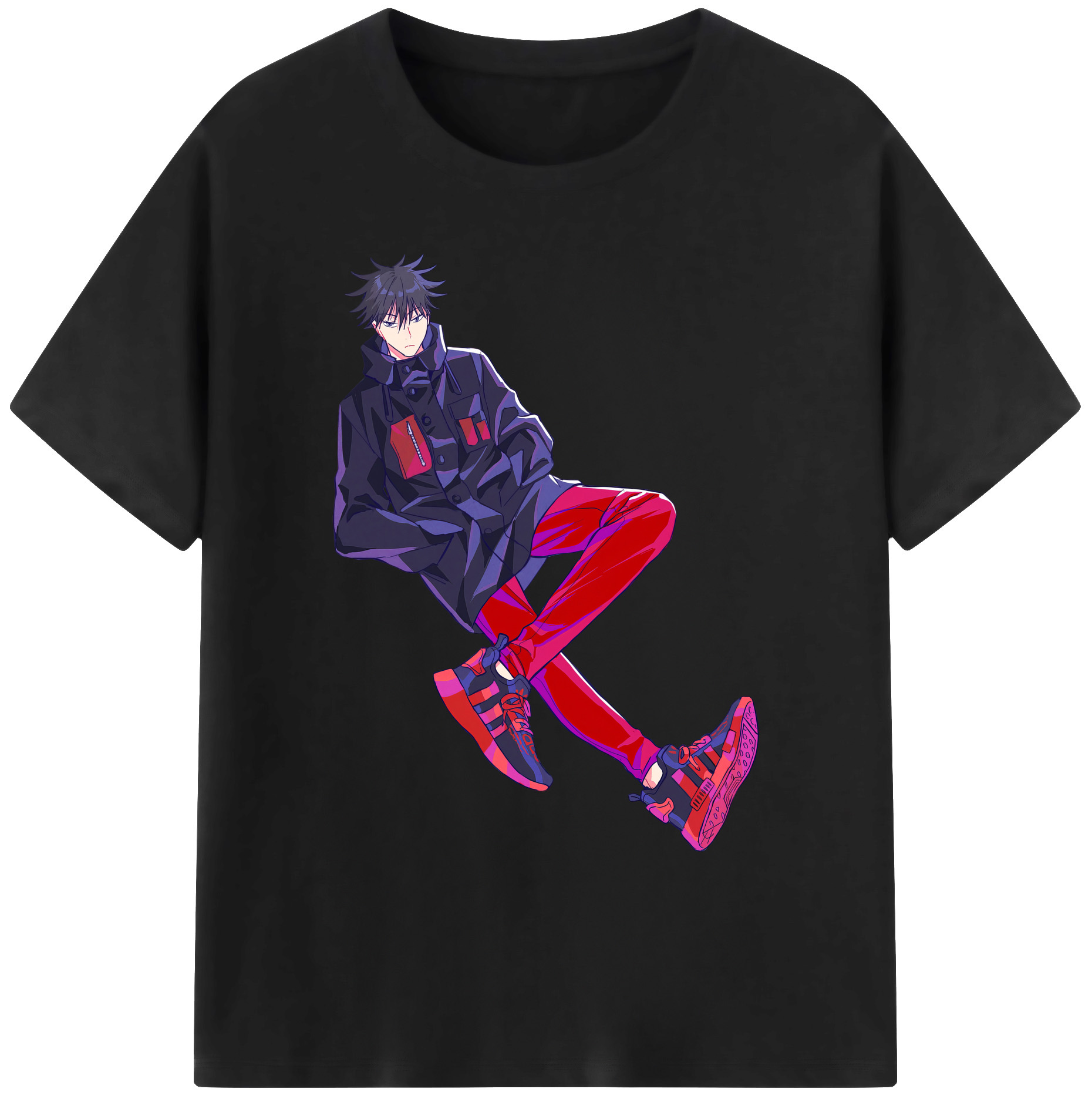 （画像用） 呪術廻戦 Jujutsu Kaisen 綿100％ メンズ半袖Tシャツ｜肌触りやわらか＆通気性