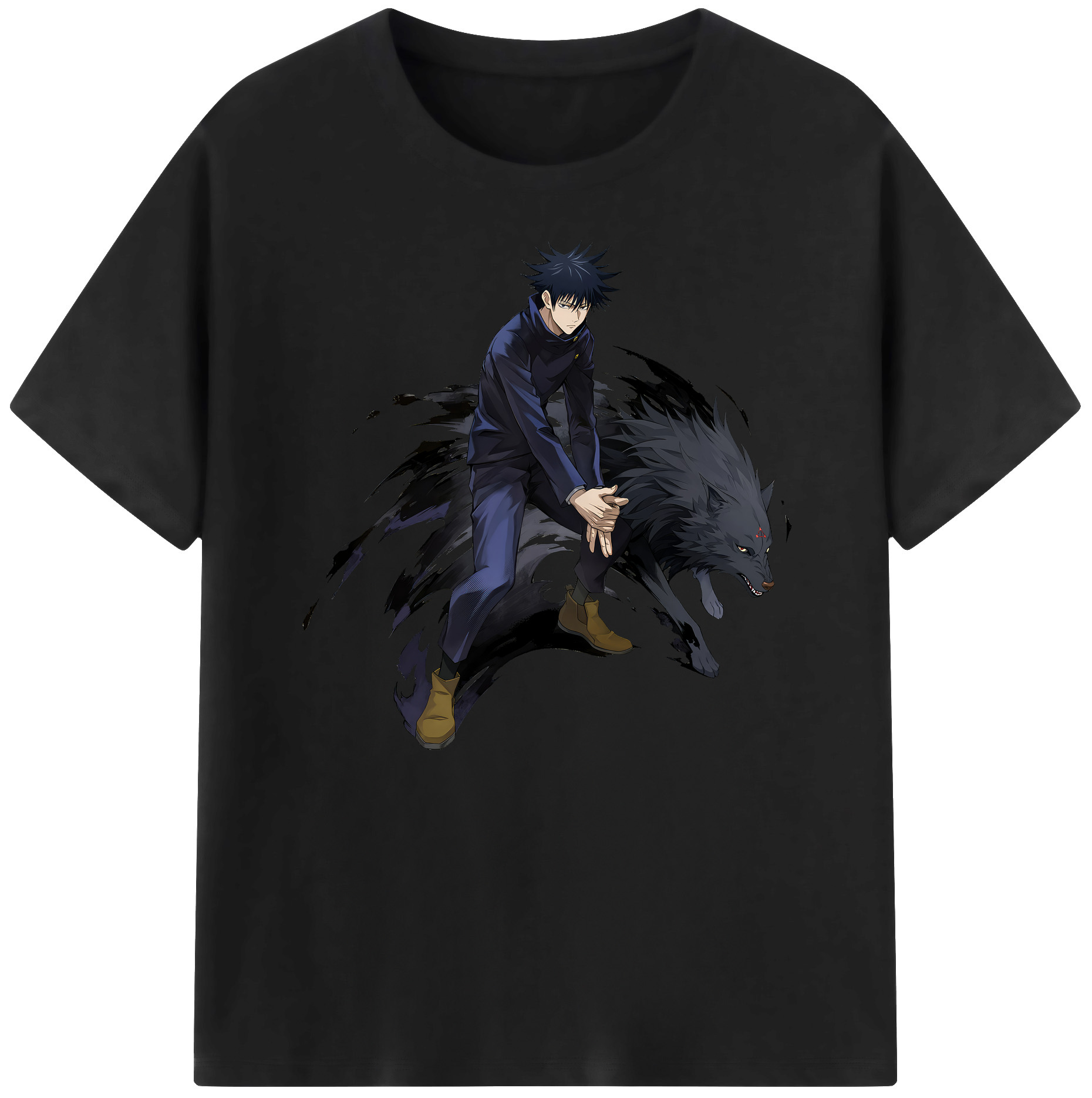 （画像用） 呪術廻戦 Jujutsu Kaisen 綿100％ メンズ半袖Tシャツ｜肌触りやわらか＆通気性