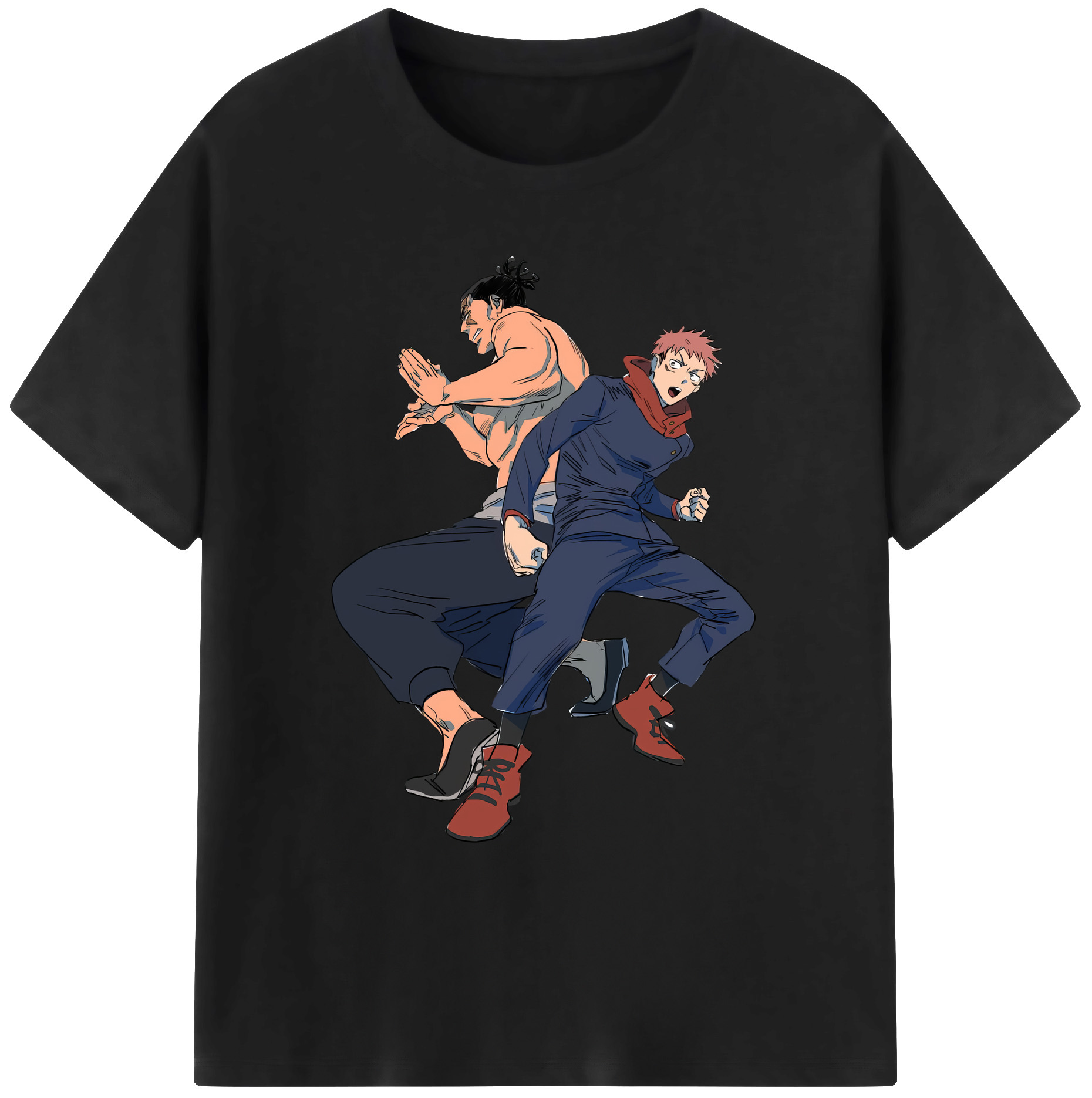 （画像用） 呪術廻戦 Jujutsu Kaisen 綿100％ メンズ半袖Tシャツ｜肌触りやわらか＆通気性