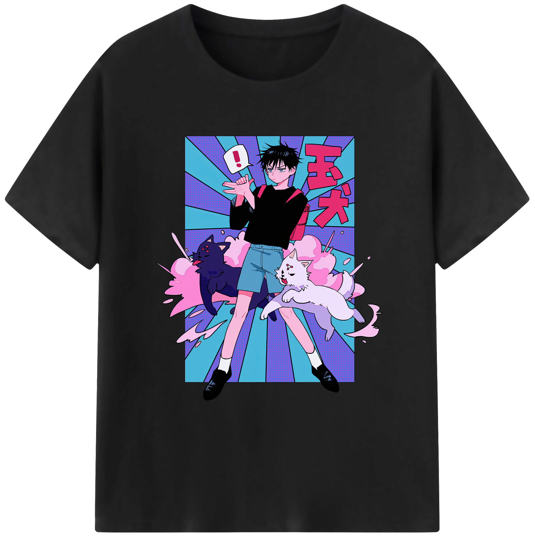 （画像用） 呪術廻戦 Jujutsu Kaisen 綿100％ メンズ半袖Tシャツ｜肌触りやわらか＆通気性