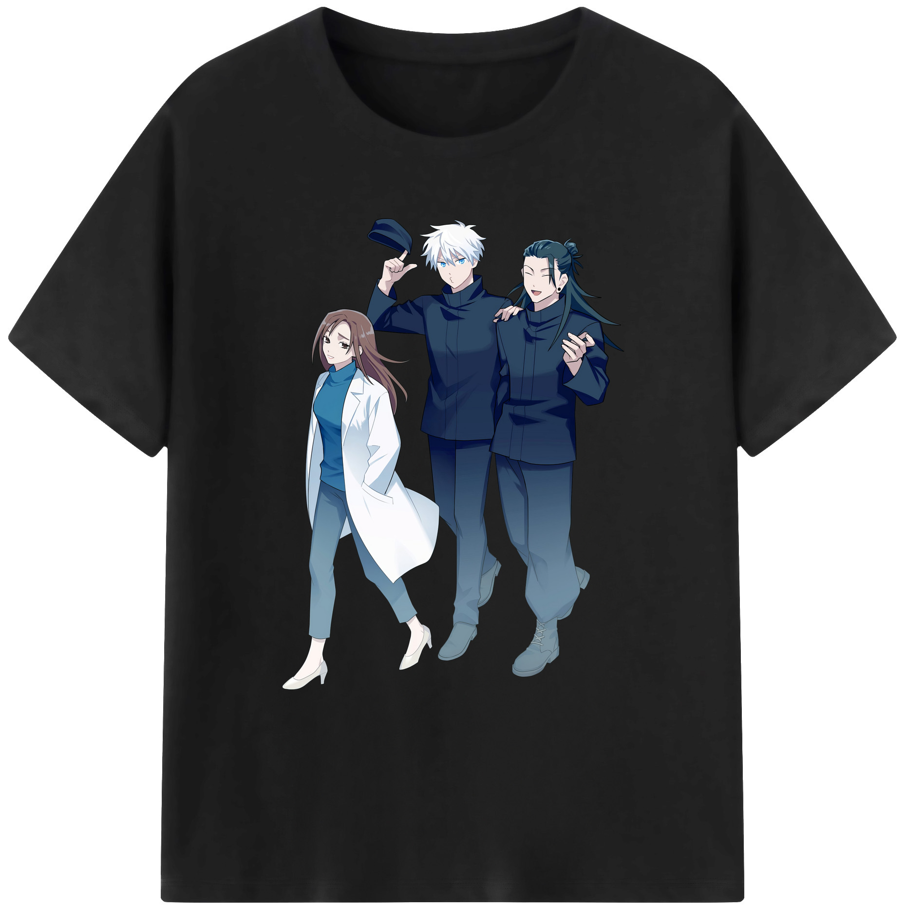 （画像用） 呪術廻戦 Jujutsu Kaisen 綿100％ メンズ半袖Tシャツ｜肌触りやわらか＆通気性