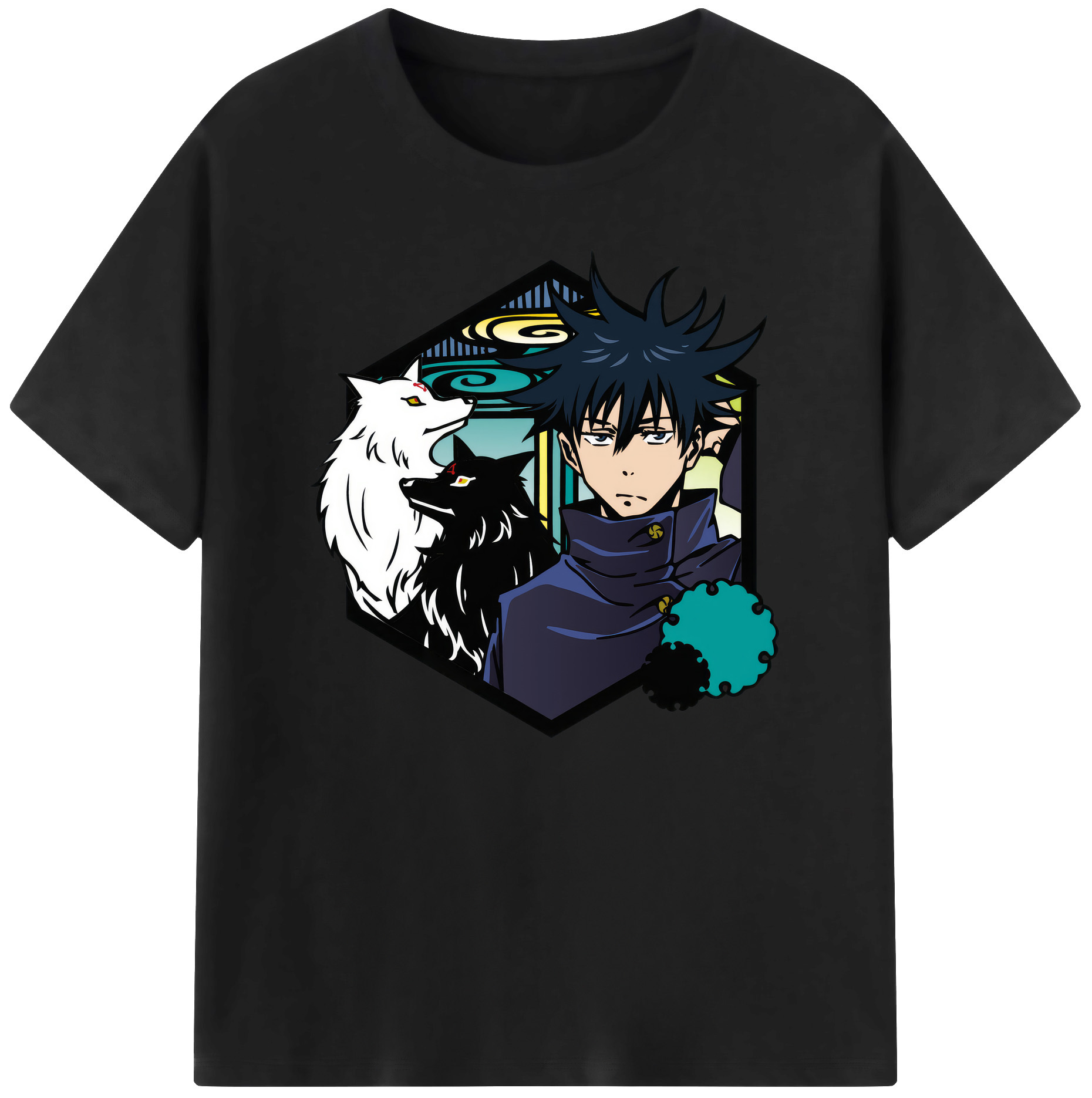 （画像用） 呪術廻戦 Jujutsu Kaisen 綿100％ メンズ半袖Tシャツ｜肌触りやわらか＆通気性