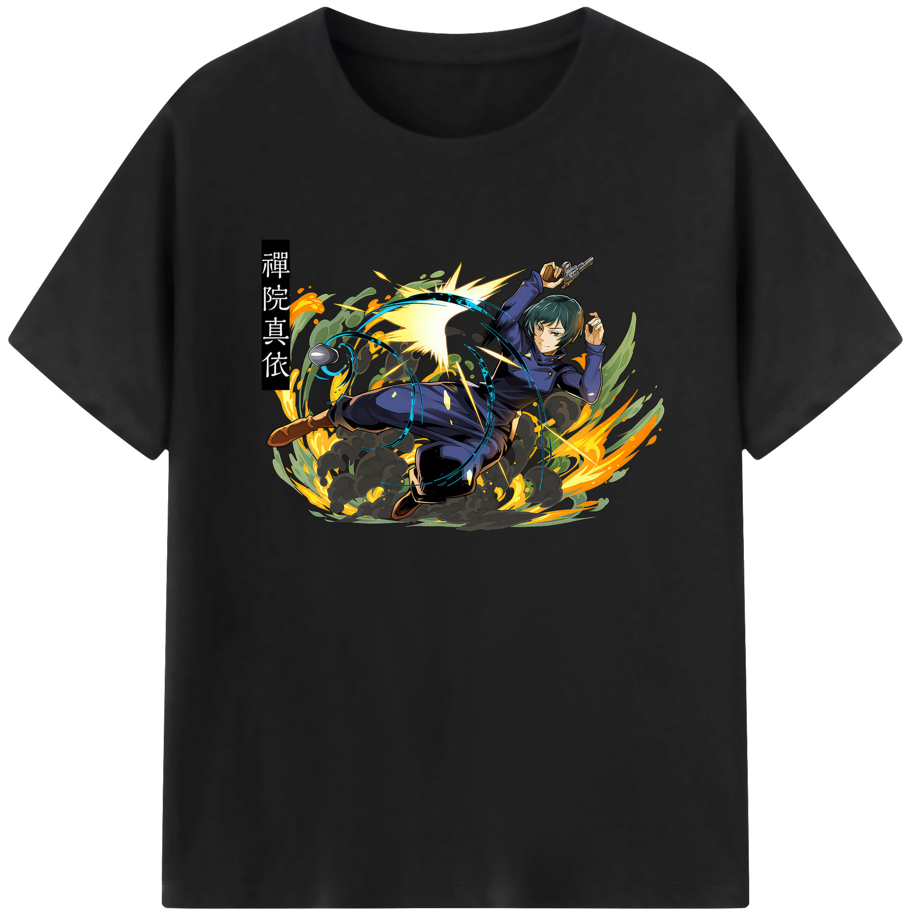 （画像用） 呪術廻戦 Jujutsu Kaisen 綿100％ メンズ半袖Tシャツ｜肌触りやわらか＆通気性