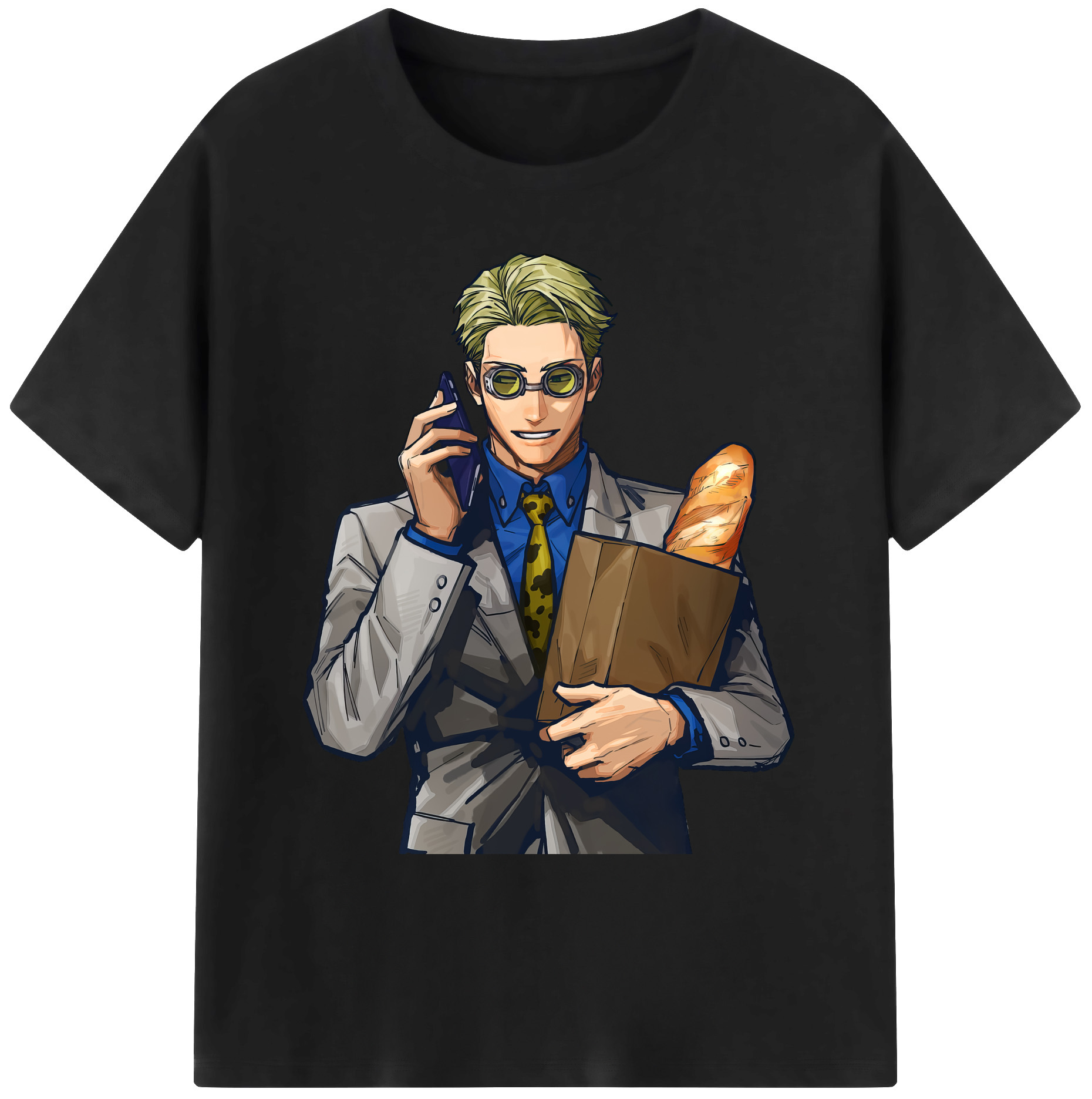 （画像用） 呪術廻戦 Jujutsu Kaisen 綿100％ メンズ半袖Tシャツ｜肌触りやわらか＆通気性