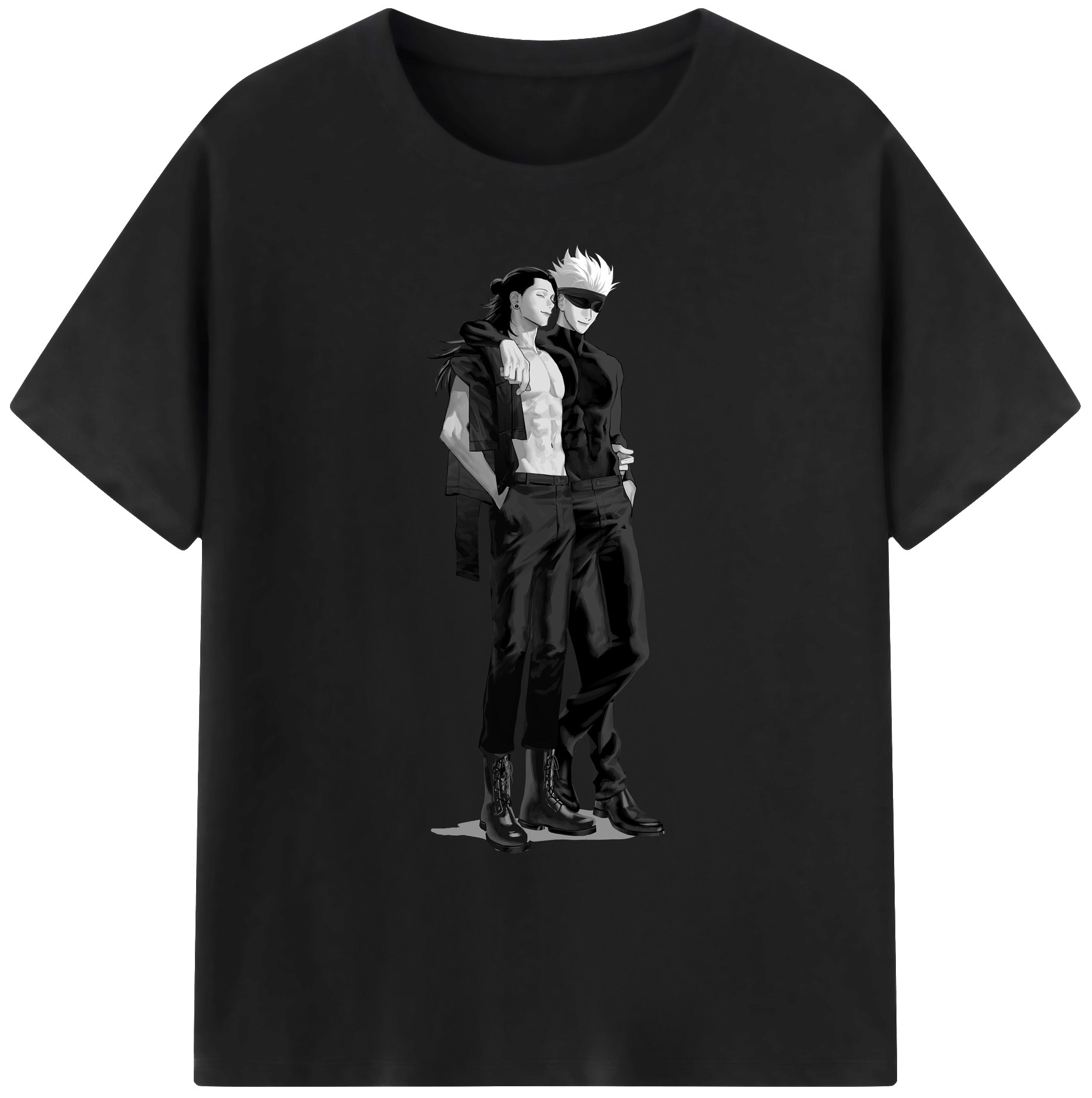 （画像用） 呪術廻戦 Jujutsu Kaisen 綿100％ メンズ半袖Tシャツ｜肌触りやわらか＆通気性