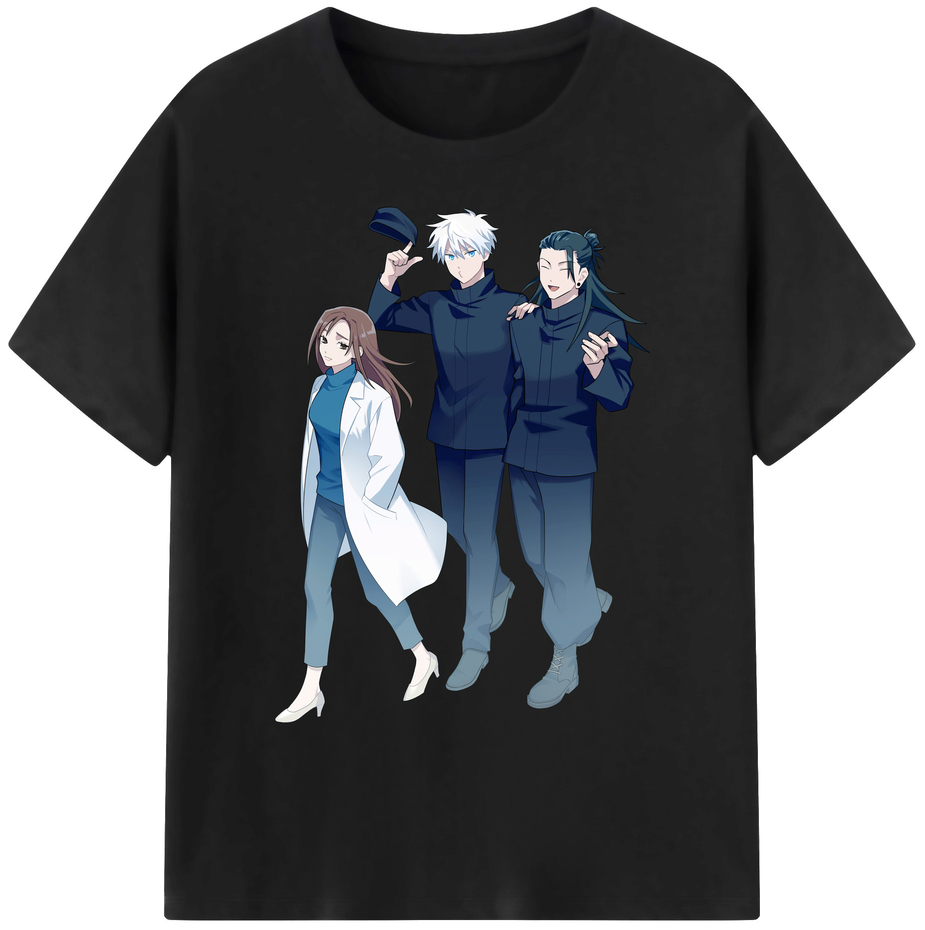 （画像用） 呪術廻戦 Jujutsu Kaisen 綿100％ メンズ半袖Tシャツ｜肌触りやわらか＆通気性