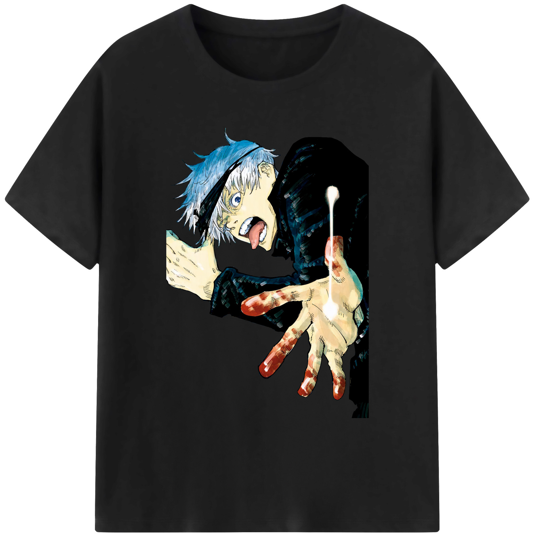 （画像用） 呪術廻戦 Jujutsu Kaisen 綿100％ メンズ半袖Tシャツ｜肌触りやわらか＆通気性