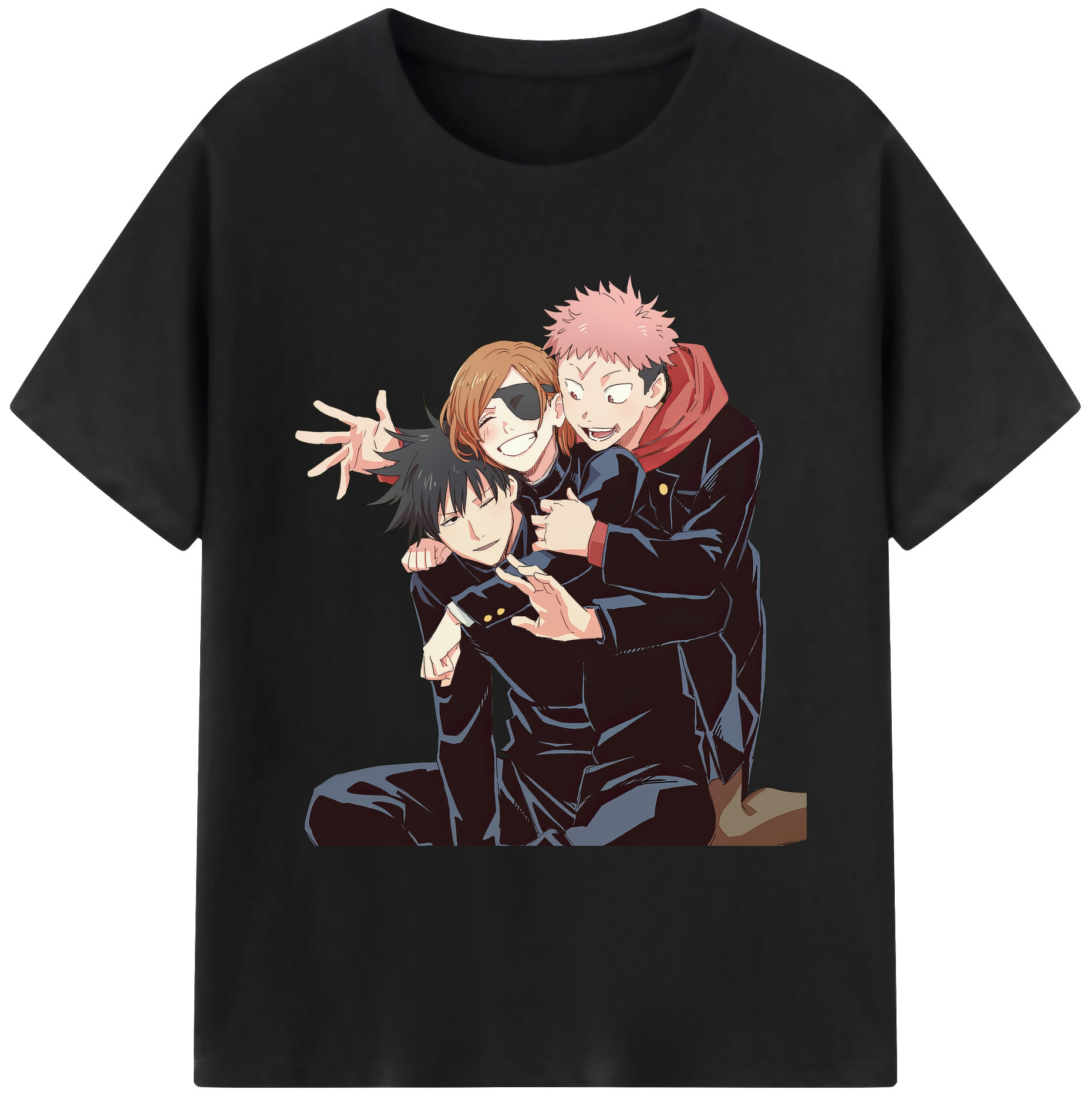 （画像用） 呪術廻戦 Jujutsu Kaisen 綿100％ メンズ半袖Tシャツ｜肌触りやわらか＆通気性