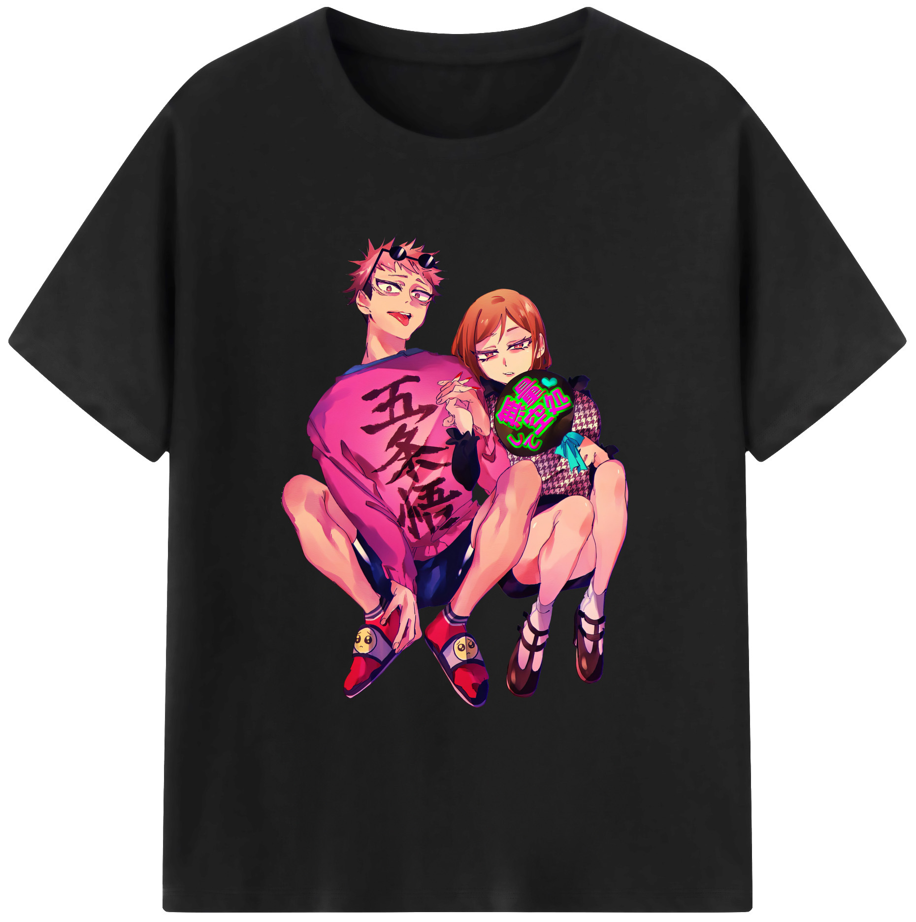 （画像用） 呪術廻戦 Jujutsu Kaisen 綿100％ メンズ半袖Tシャツ｜肌触りやわらか＆通気性