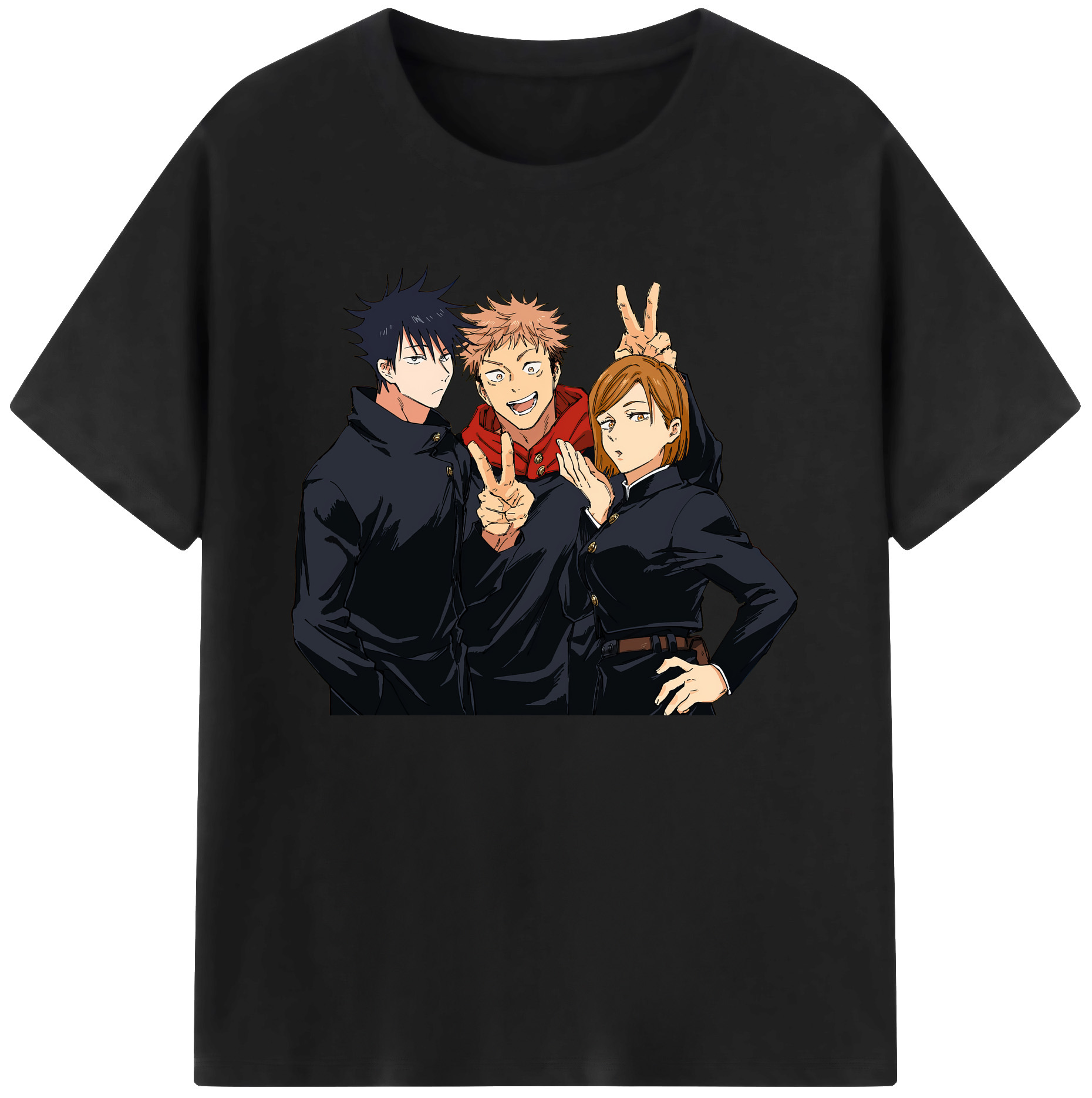 （画像用） 呪術廻戦 Jujutsu Kaisen 綿100％ メンズ半袖Tシャツ｜肌触りやわらか＆通気性