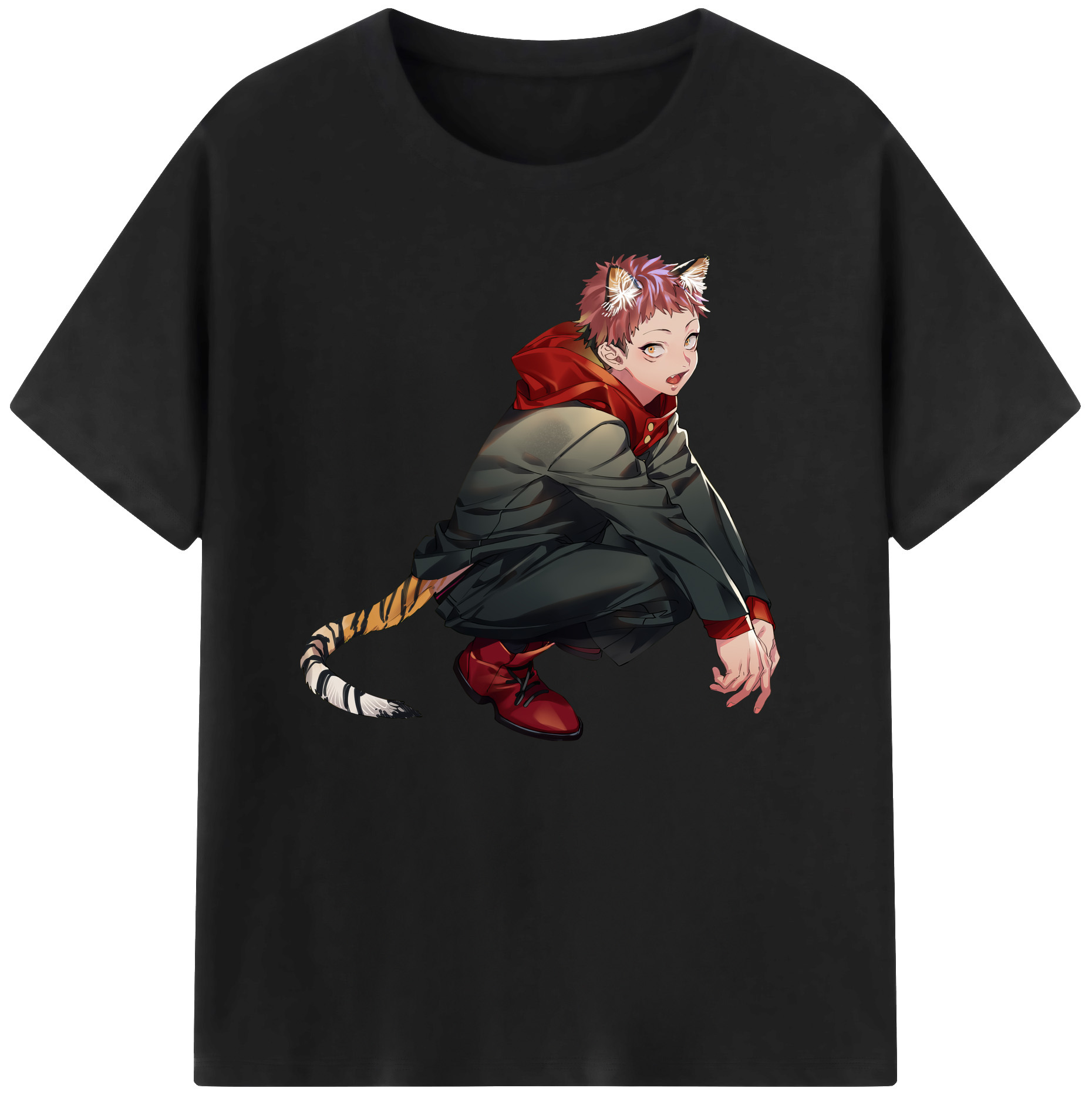 （画像用） 呪術廻戦 Jujutsu Kaisen 綿100％ メンズ半袖Tシャツ｜肌触りやわらか＆通気性