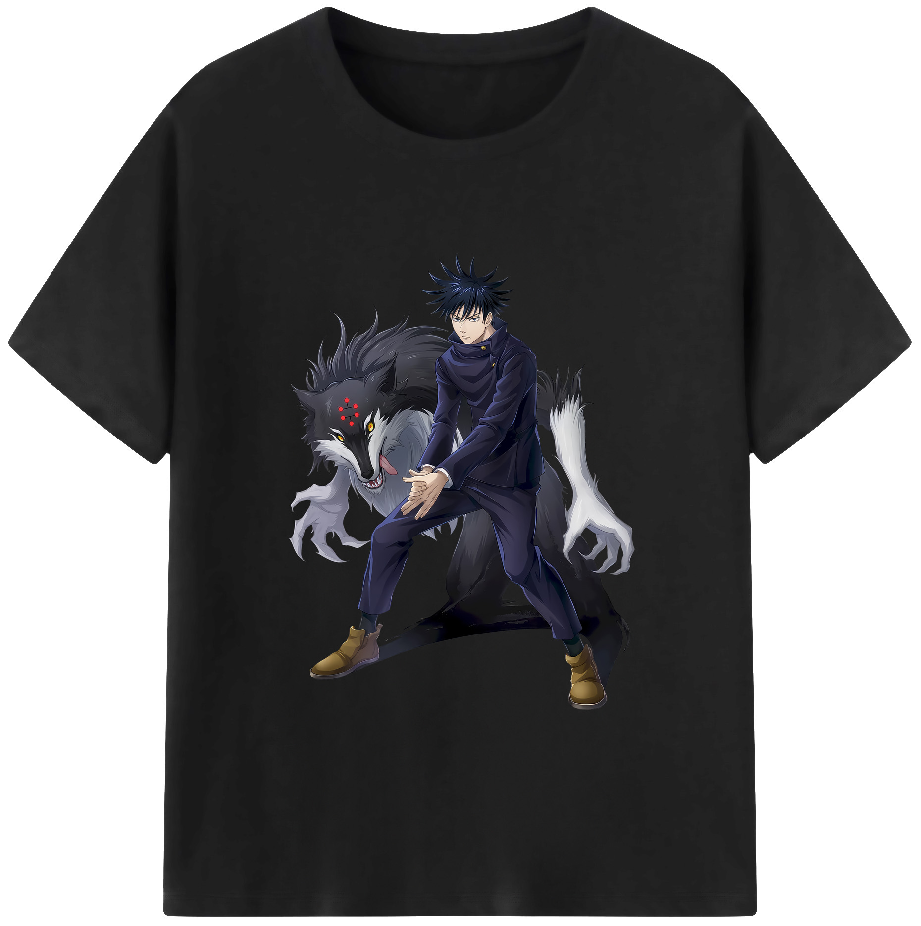 （画像用） 呪術廻戦 Jujutsu Kaisen 綿100％ メンズ半袖Tシャツ｜肌触りやわらか＆通気性