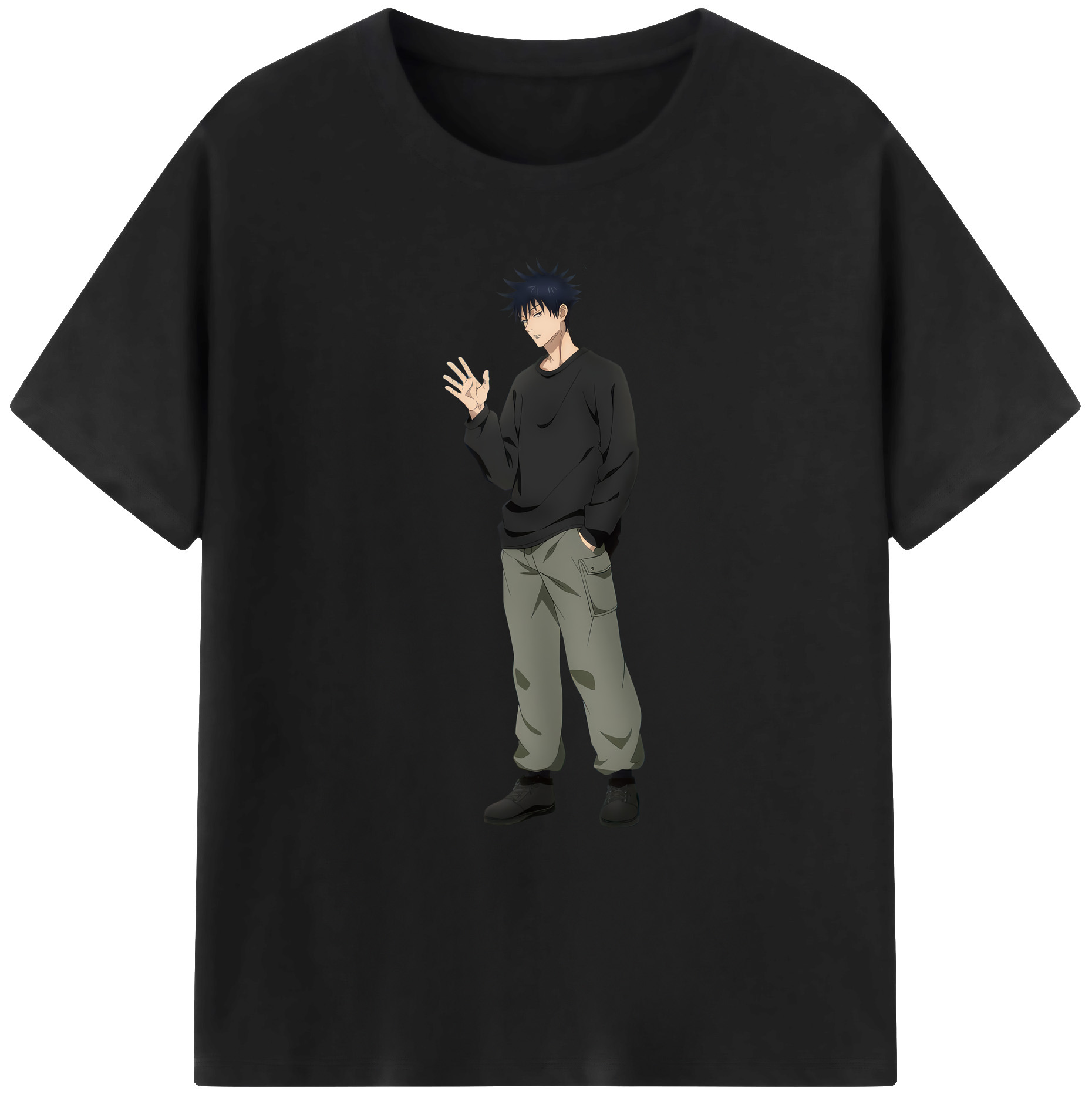 （画像用） 呪術廻戦 Jujutsu Kaisen 綿100％ メンズ半袖Tシャツ｜肌触りやわらか＆通気性