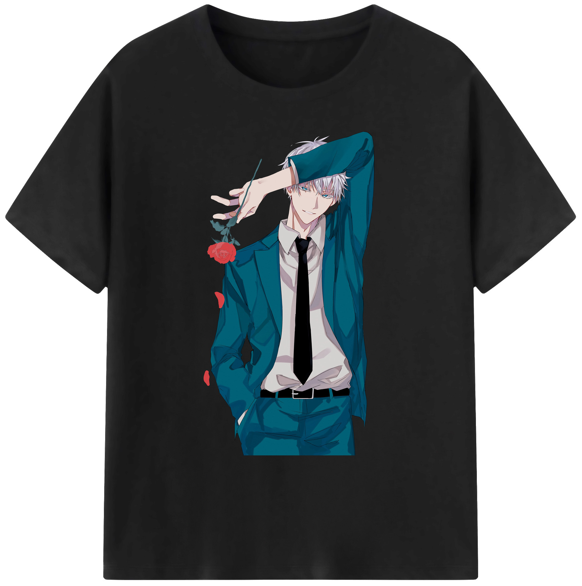 （画像用） 呪術廻戦 Jujutsu Kaisen 綿100％ メンズ半袖Tシャツ｜肌触りやわらか＆通気性