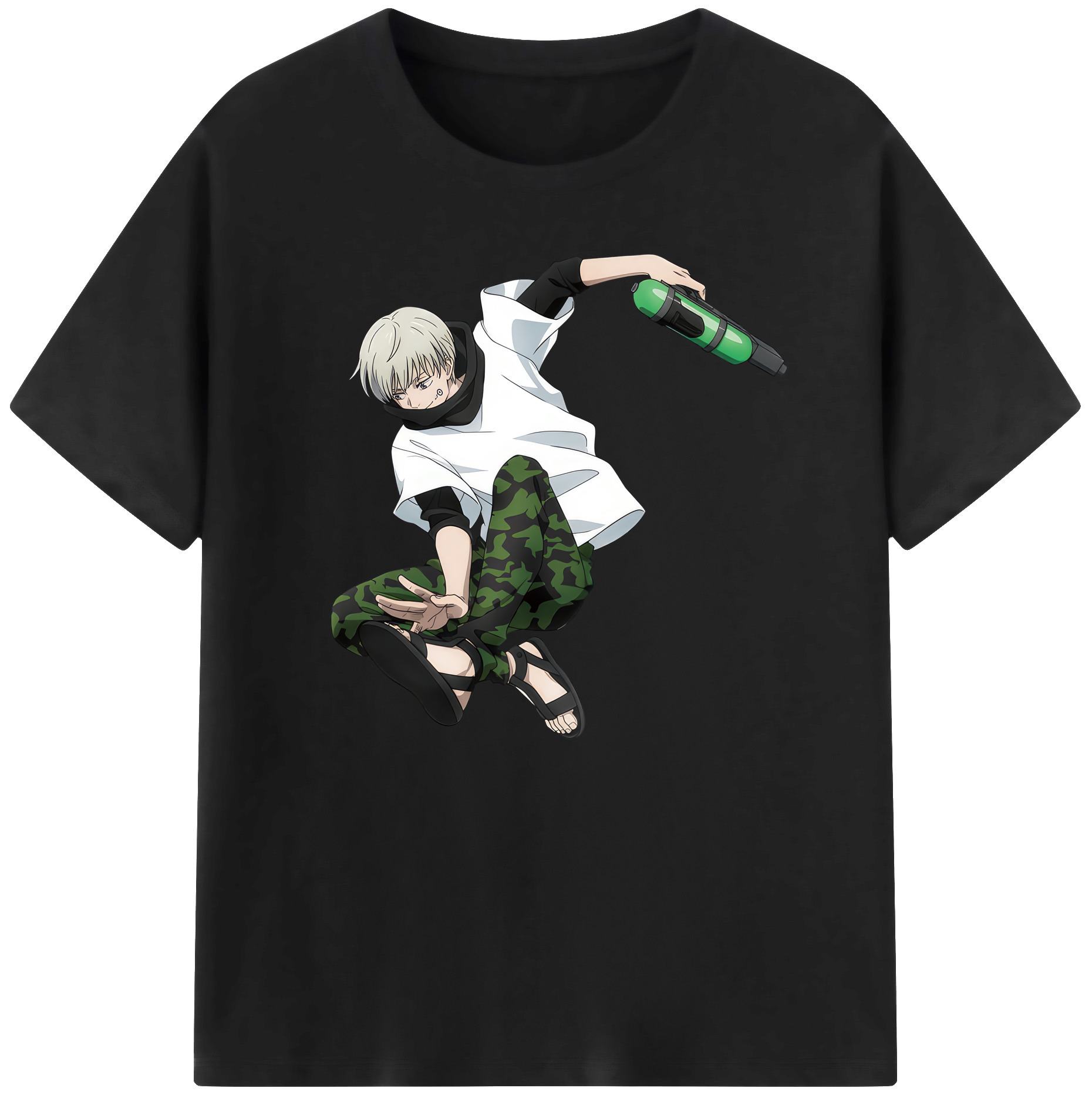 （画像用） 呪術廻戦 Jujutsu Kaisen 綿100％ メンズ半袖Tシャツ｜肌触りやわらか＆通気性