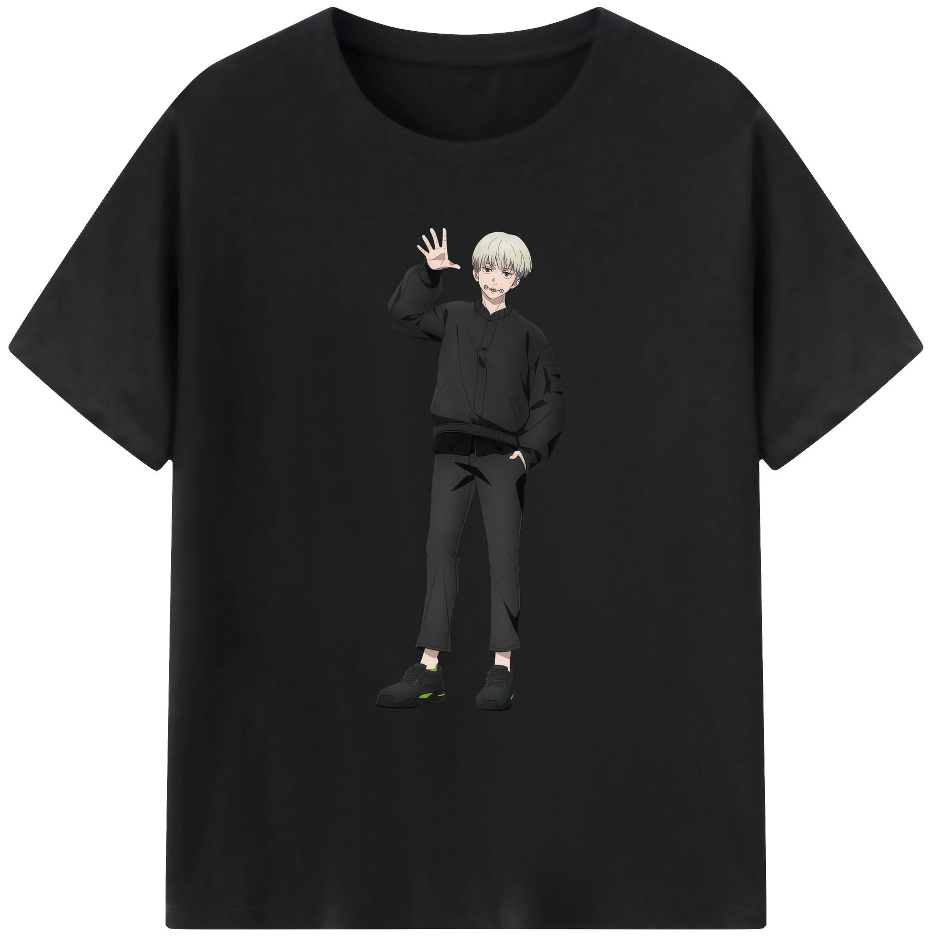 （画像用） 呪術廻戦 Jujutsu Kaisen 綿100％ メンズ半袖Tシャツ｜肌触りやわらか＆通気性