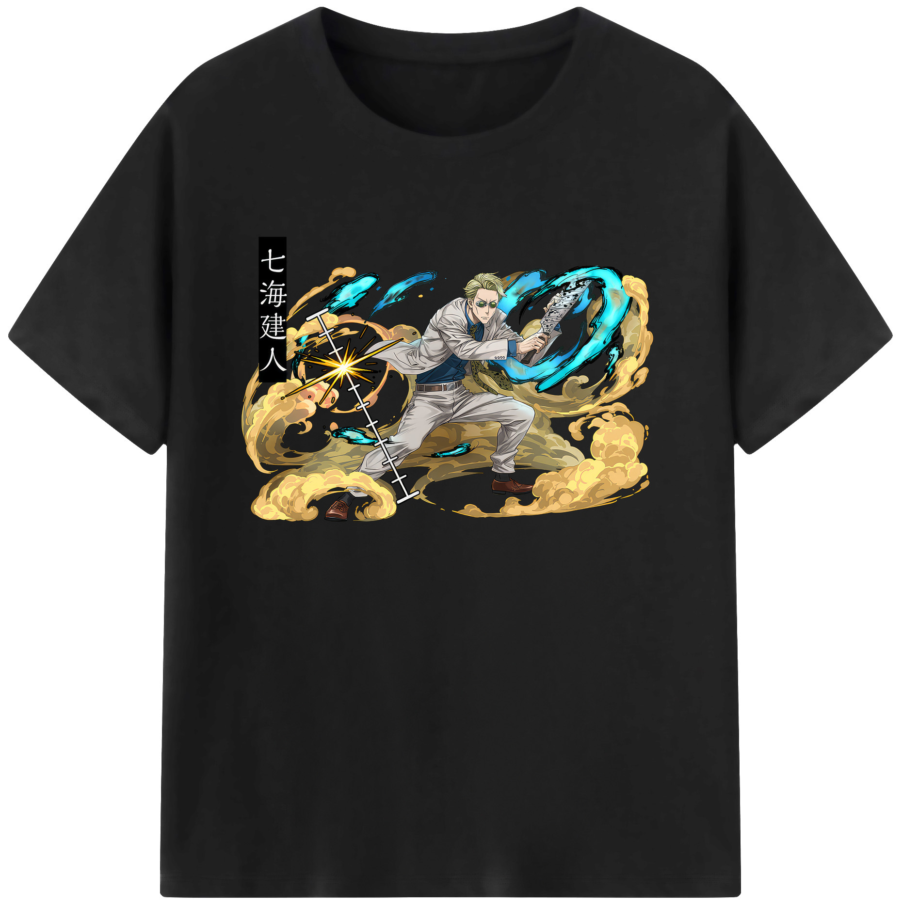 （画像用） 呪術廻戦 Jujutsu Kaisen 綿100％ メンズ半袖Tシャツ｜肌触りやわらか＆通気性