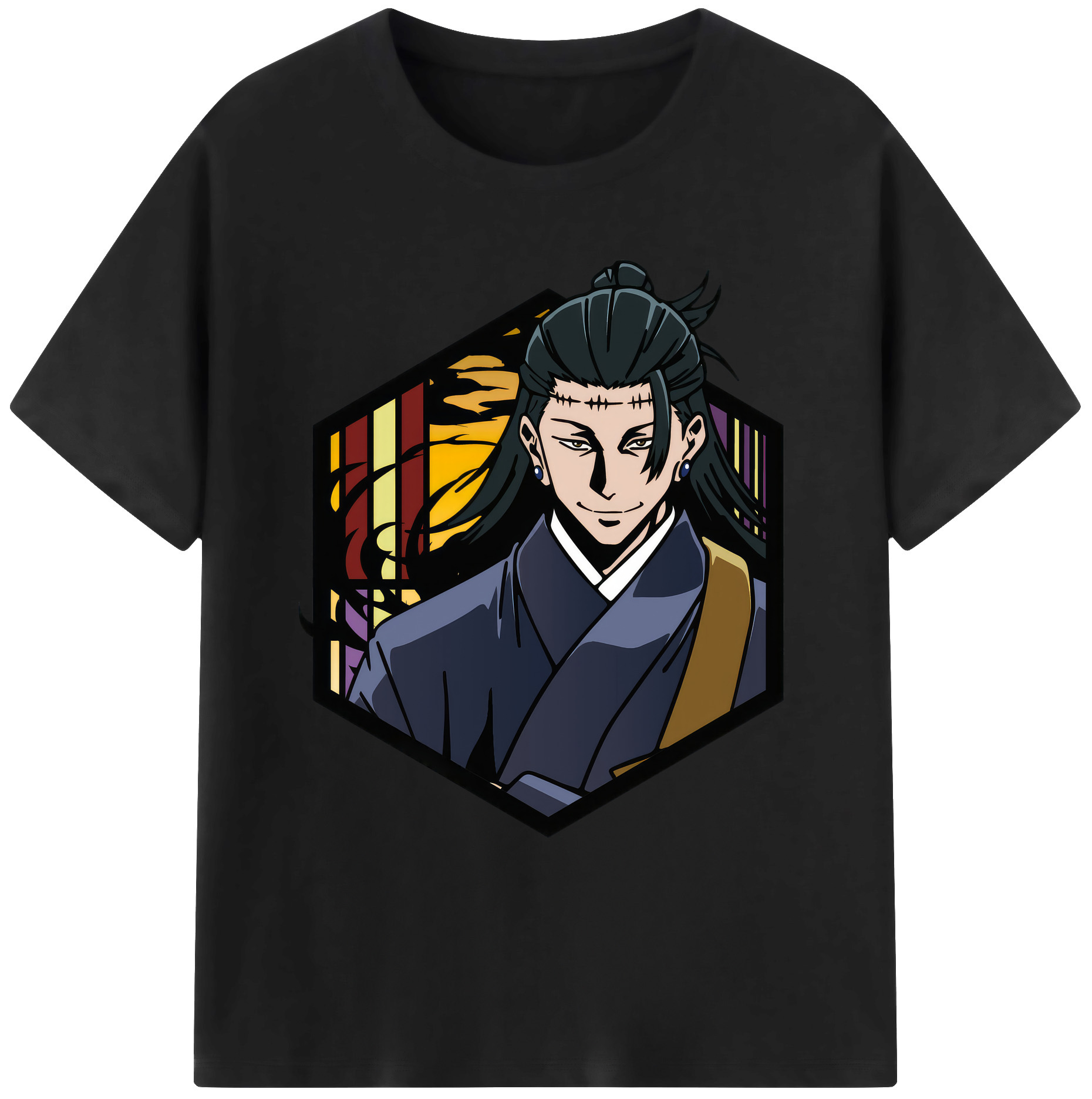 （画像用） 呪術廻戦 Jujutsu Kaisen 綿100％ メンズ半袖Tシャツ｜肌触りやわらか＆通気性