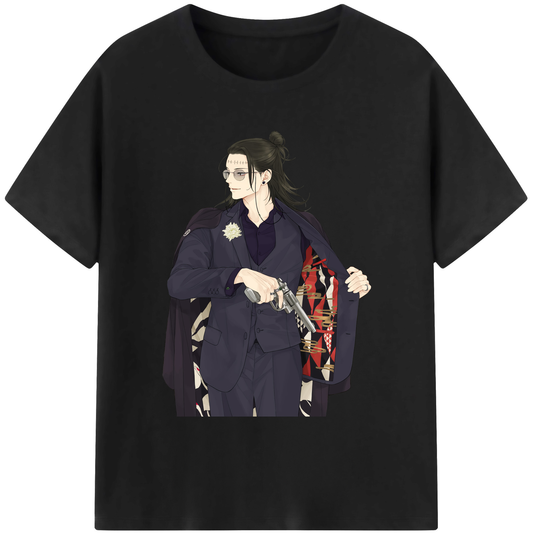 （画像用） 呪術廻戦 Jujutsu Kaisen 綿100％ メンズ半袖Tシャツ｜肌触りやわらか＆通気性