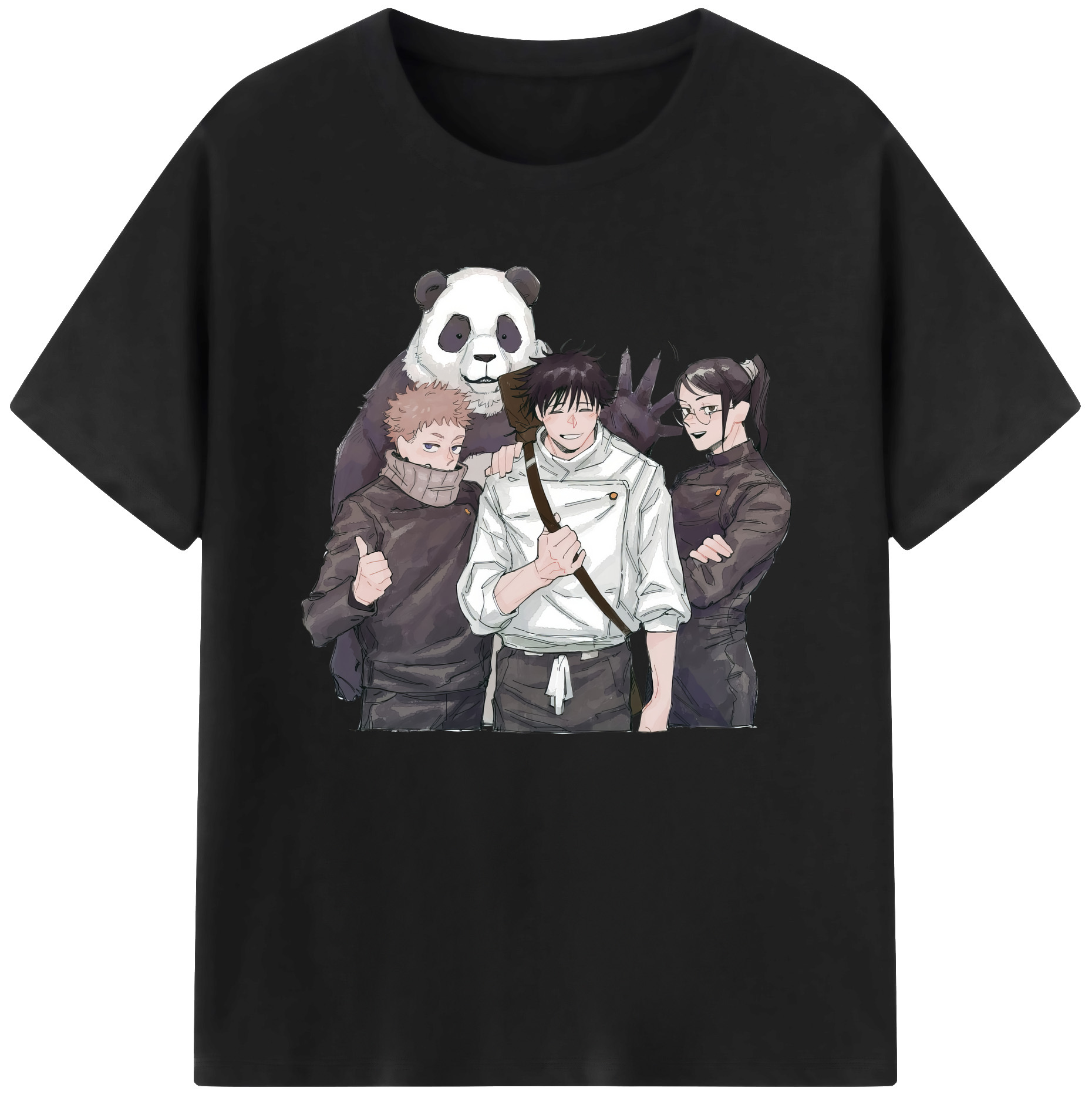 （画像用） 呪術廻戦 Jujutsu Kaisen 綿100％ メンズ半袖Tシャツ｜肌触りやわらか＆通気性