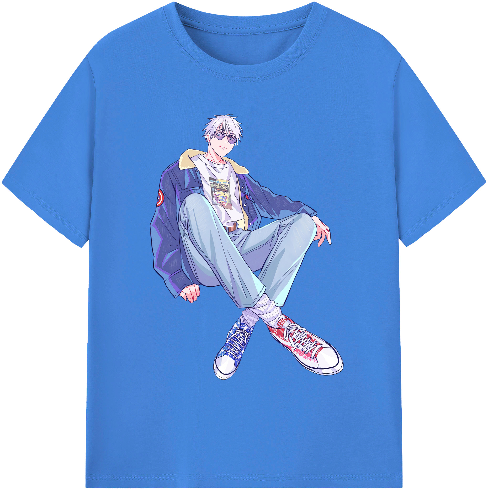 （画像用） 呪術廻戦 Jujutsu Kaisen 綿100％ メンズ半袖Tシャツ｜肌触りやわらか＆通気性