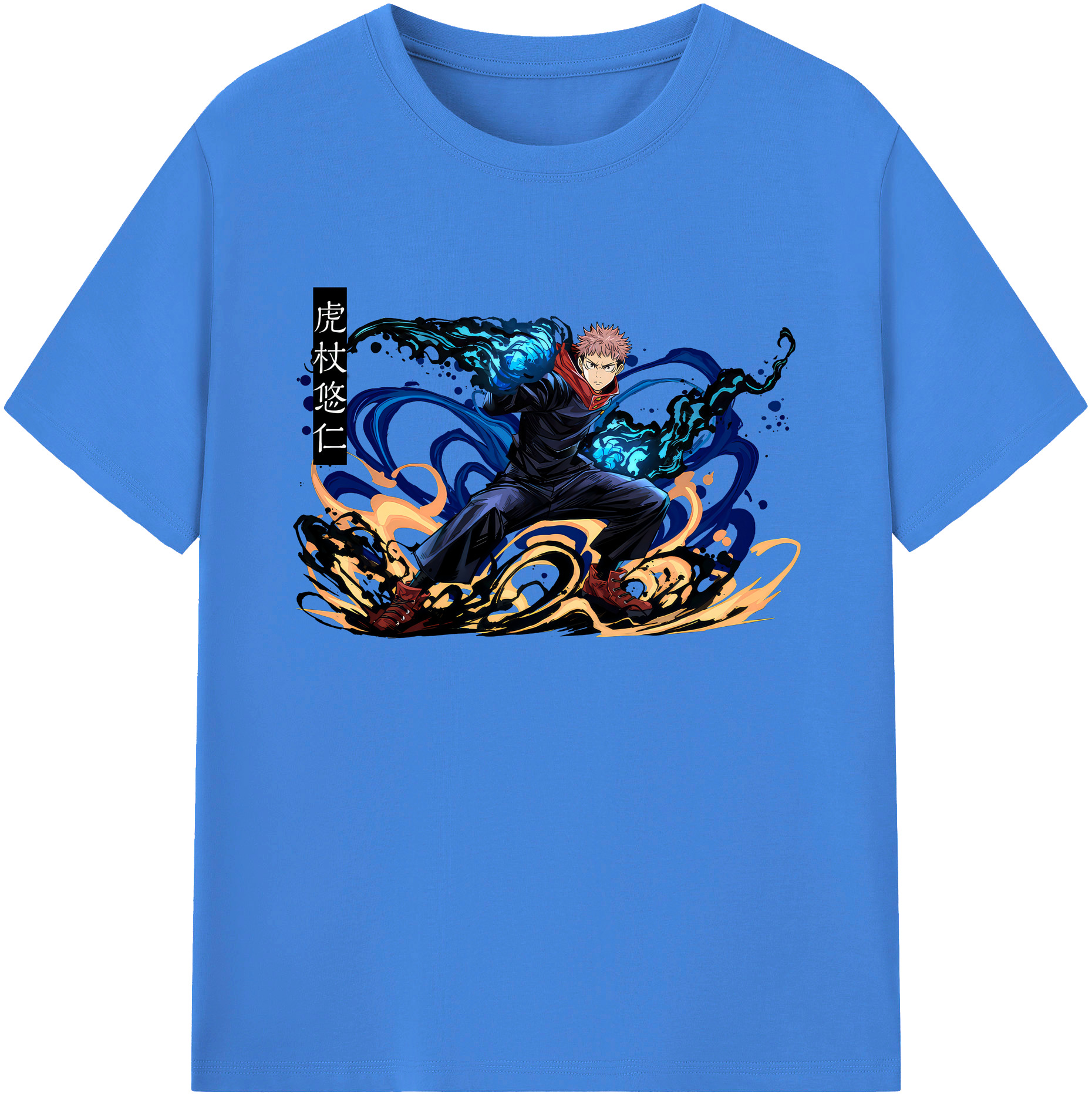 （画像用） 呪術廻戦 Jujutsu Kaisen 綿100％ メンズ半袖Tシャツ｜肌触りやわらか＆通気性