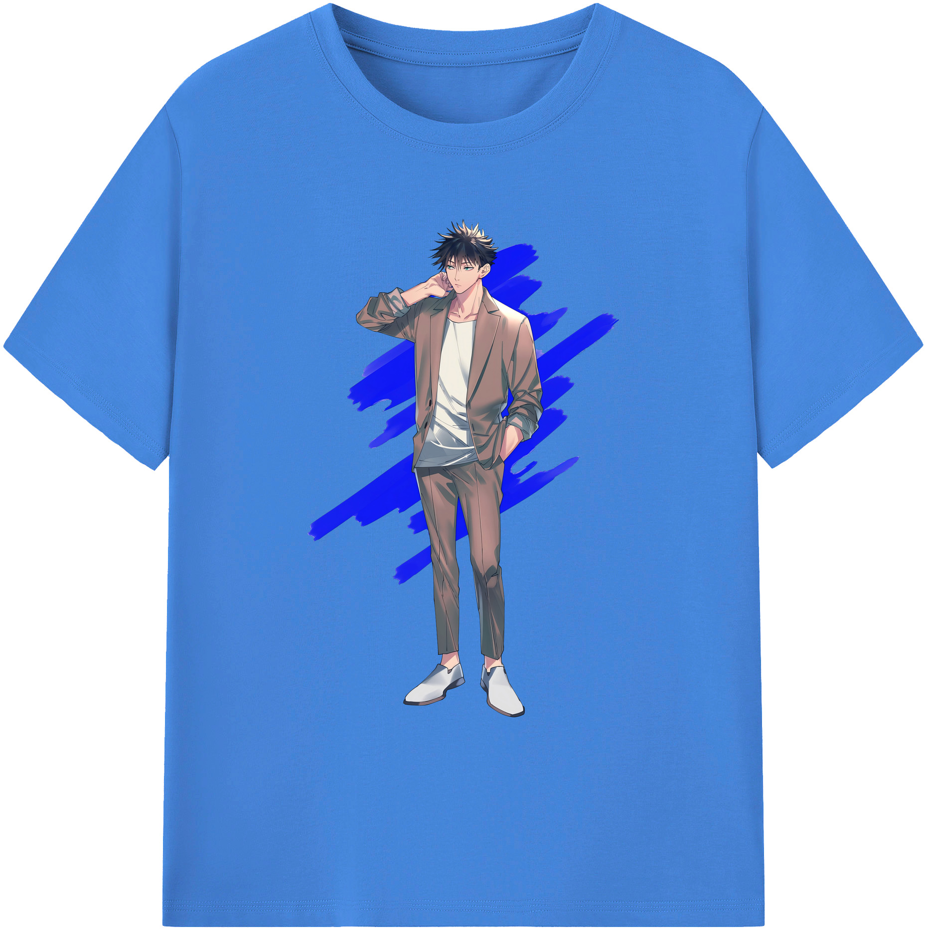（画像用） 呪術廻戦 Jujutsu Kaisen 綿100％ メンズ半袖Tシャツ｜肌触りやわらか＆通気性