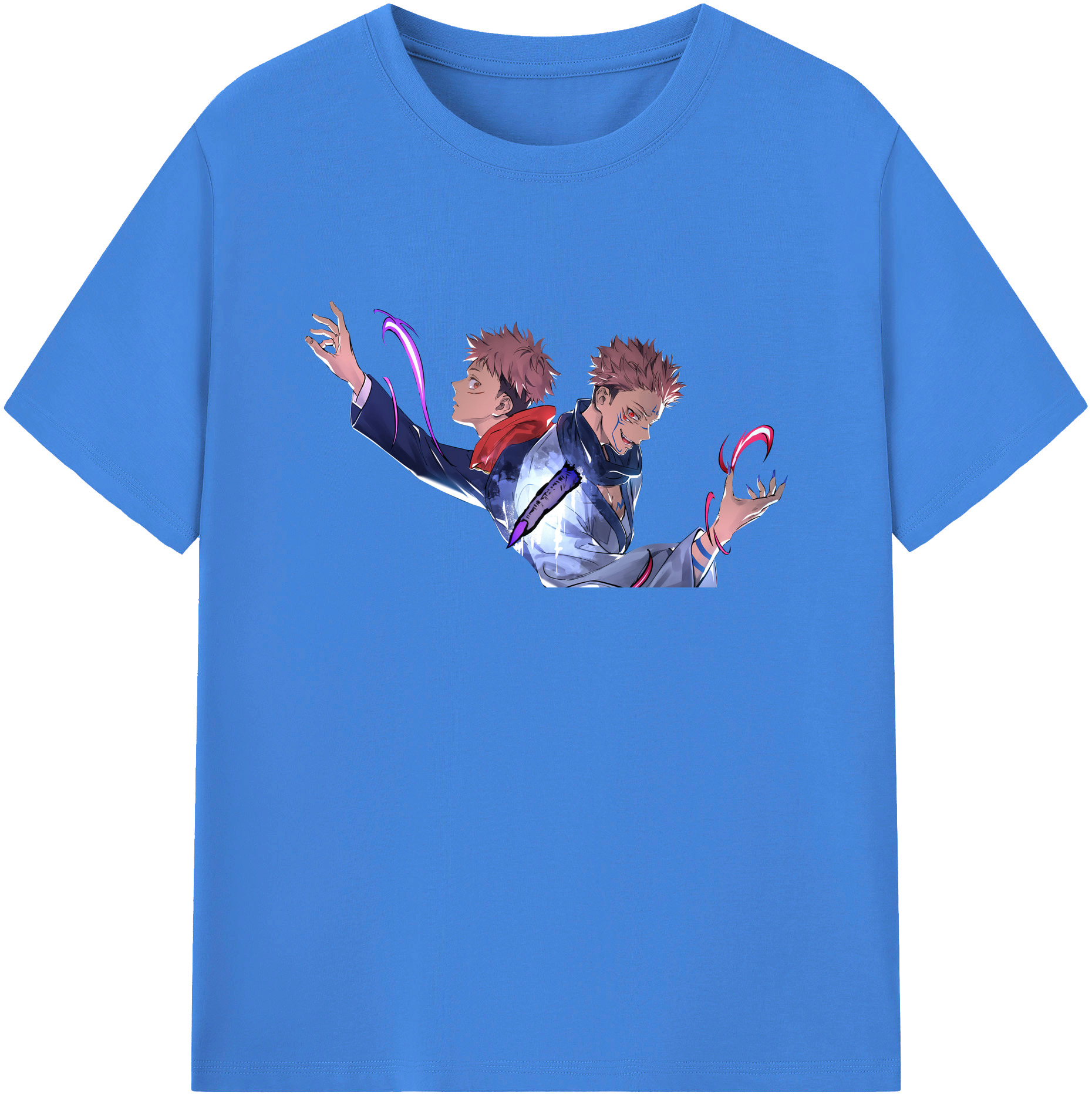 （画像用） 呪術廻戦 Jujutsu Kaisen 綿100％ メンズ半袖Tシャツ｜肌触りやわらか＆通気性