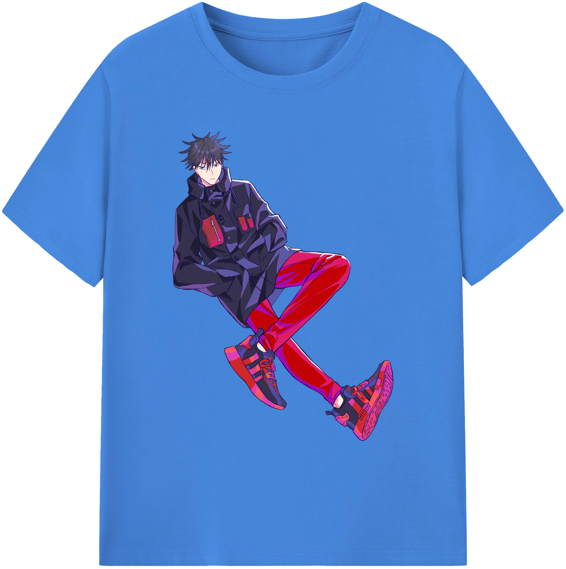 （画像用） 呪術廻戦 Jujutsu Kaisen 綿100％ メンズ半袖Tシャツ｜肌触りやわらか＆通気性