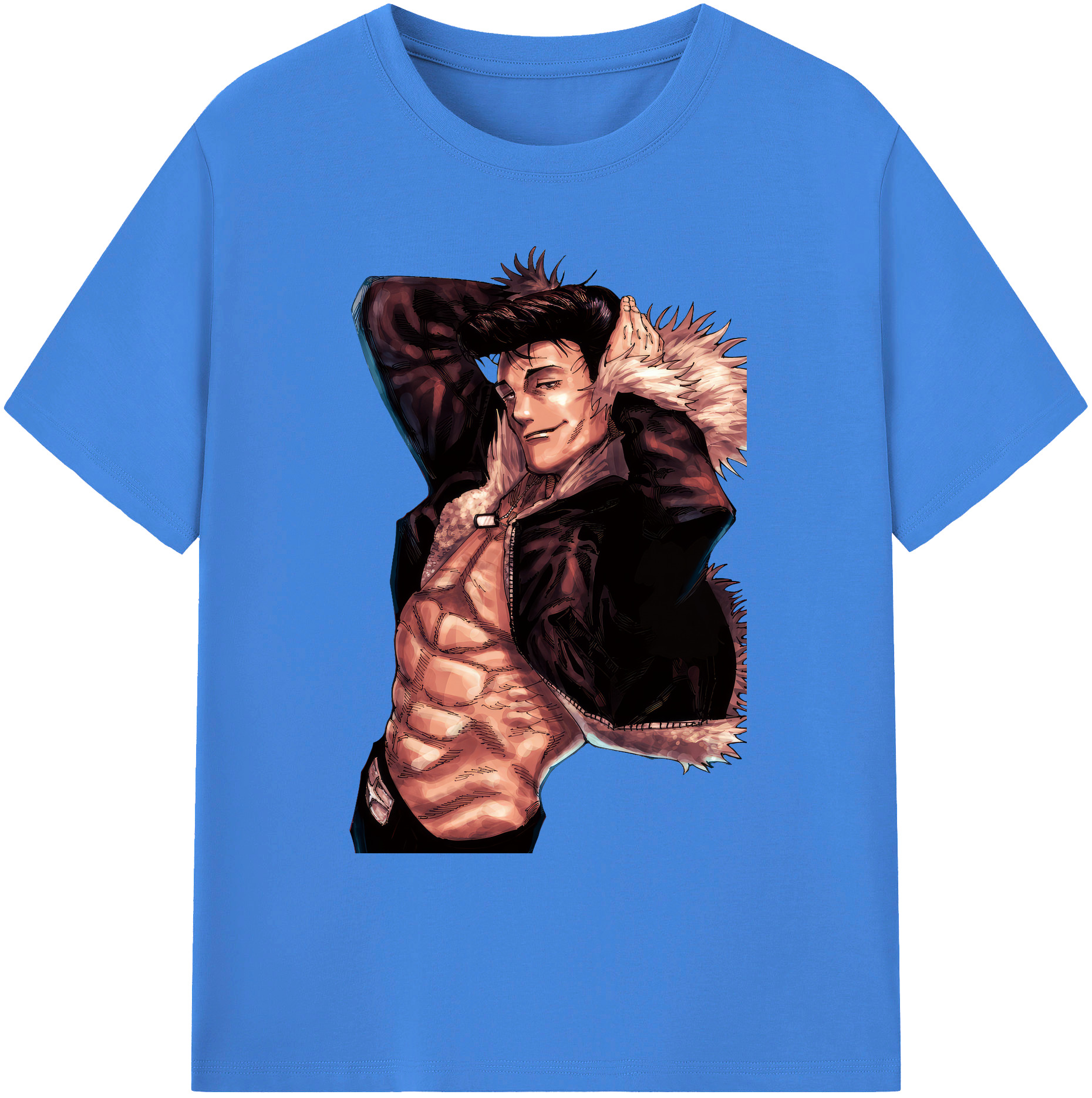 （画像用） 呪術廻戦 Jujutsu Kaisen 綿100％ メンズ半袖Tシャツ｜肌触りやわらか＆通気性