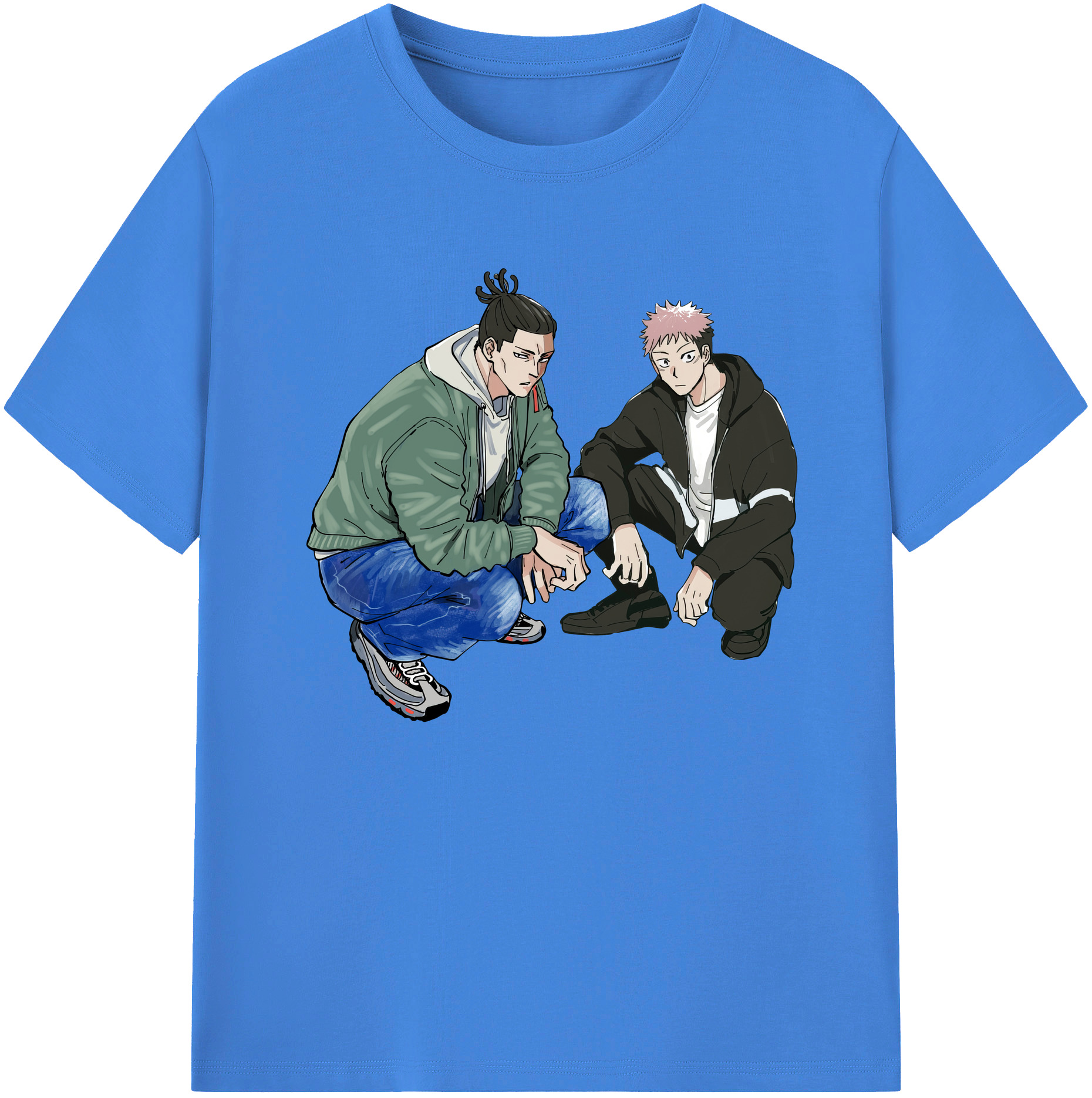 （画像用） 呪術廻戦 Jujutsu Kaisen 綿100％ メンズ半袖Tシャツ｜肌触りやわらか＆通気性