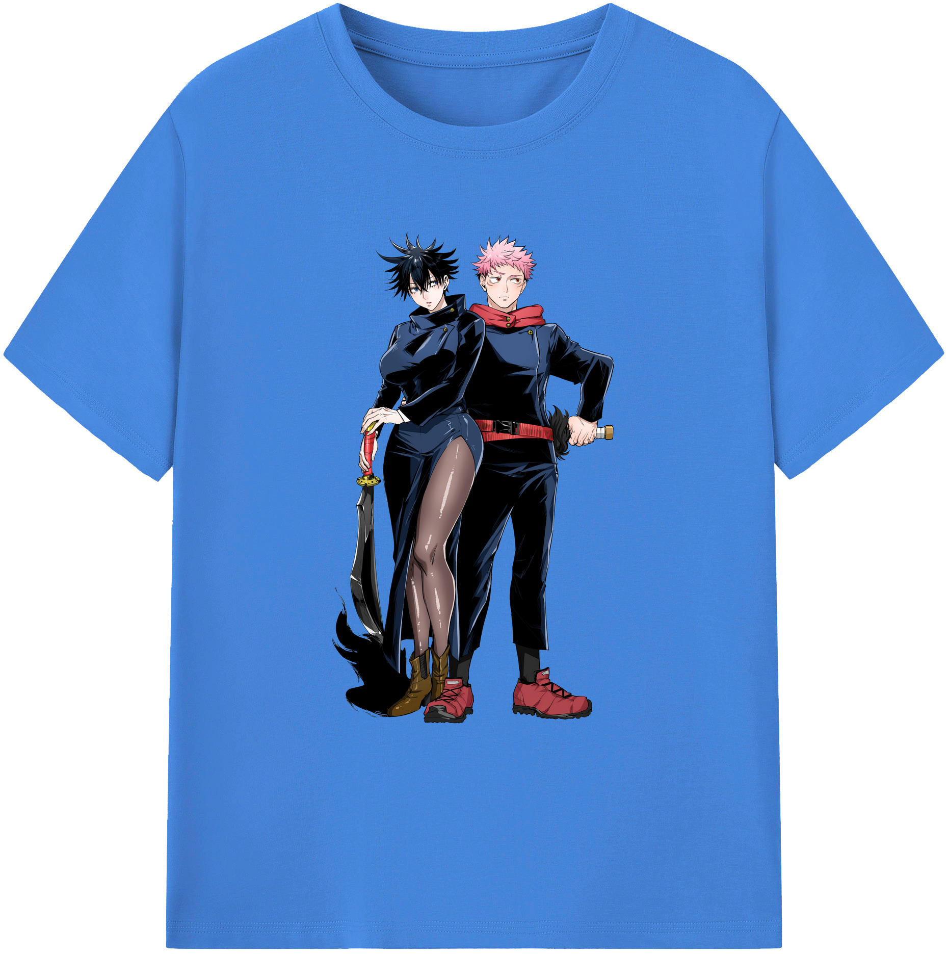 （画像用） 呪術廻戦 Jujutsu Kaisen 綿100％ メンズ半袖Tシャツ｜肌触りやわらか＆通気性