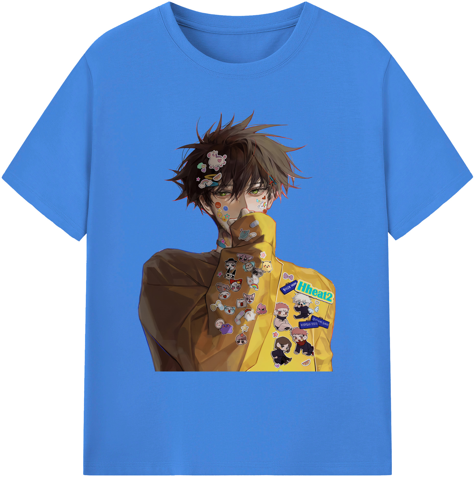 （画像用） 呪術廻戦 Jujutsu Kaisen 綿100％ メンズ半袖Tシャツ｜肌触りやわらか＆通気性