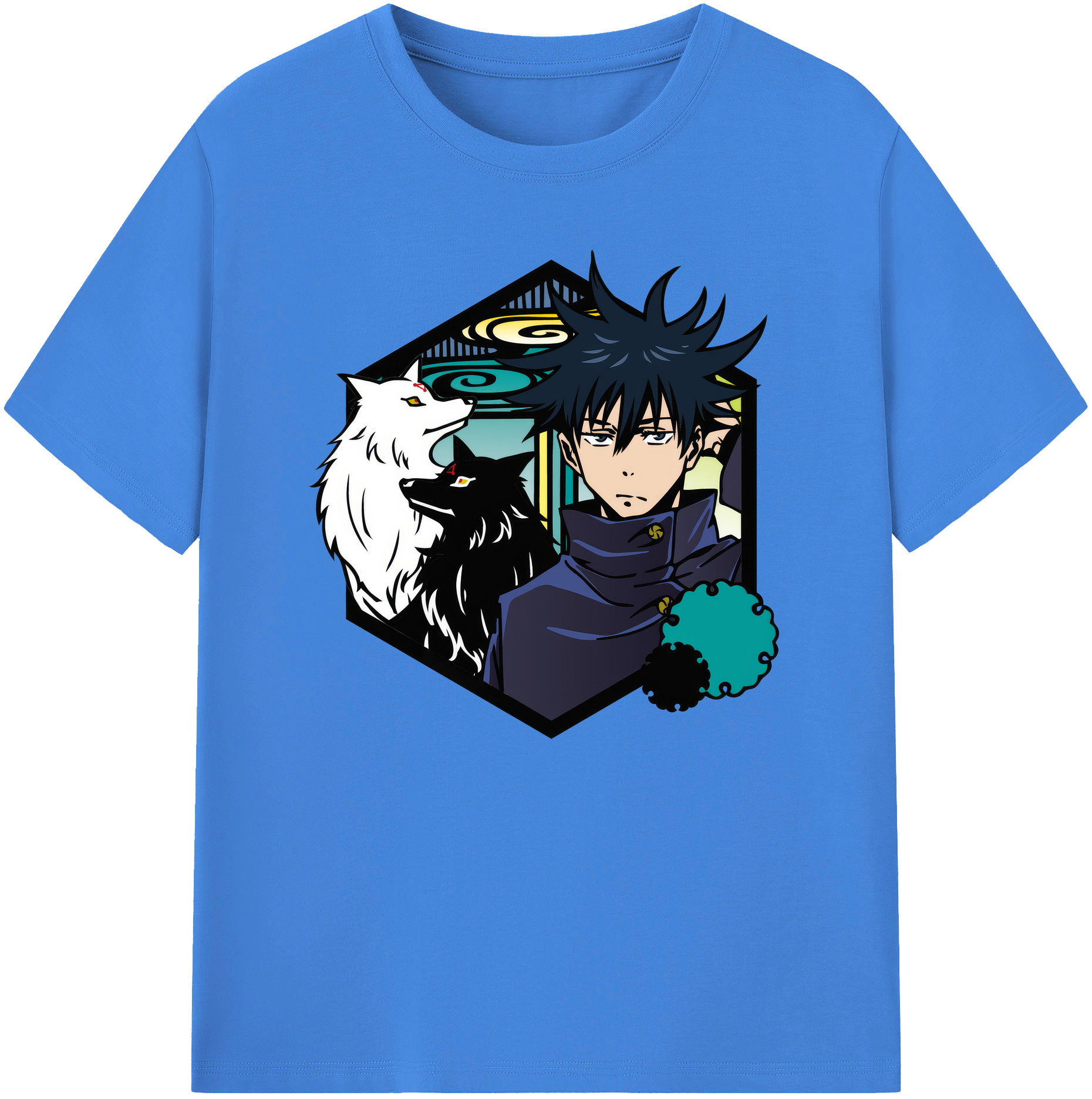 （画像用） 呪術廻戦 Jujutsu Kaisen 綿100％ メンズ半袖Tシャツ｜肌触りやわらか＆通気性