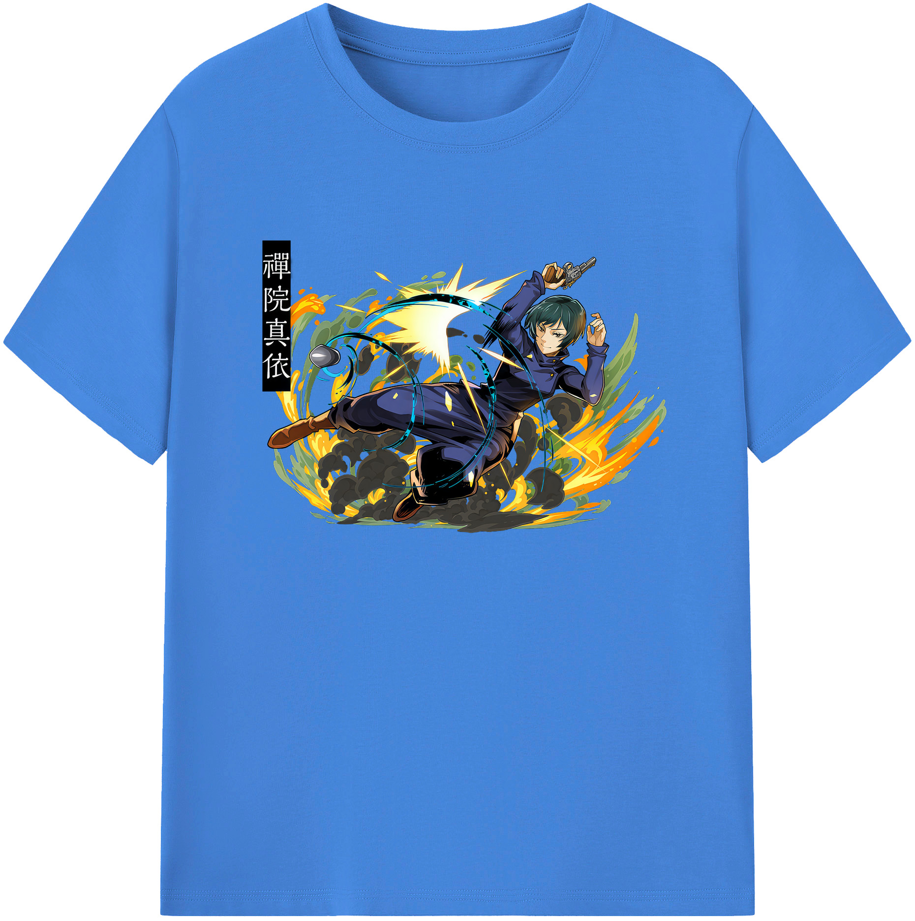 （画像用） 呪術廻戦 Jujutsu Kaisen 綿100％ メンズ半袖Tシャツ｜肌触りやわらか＆通気性
