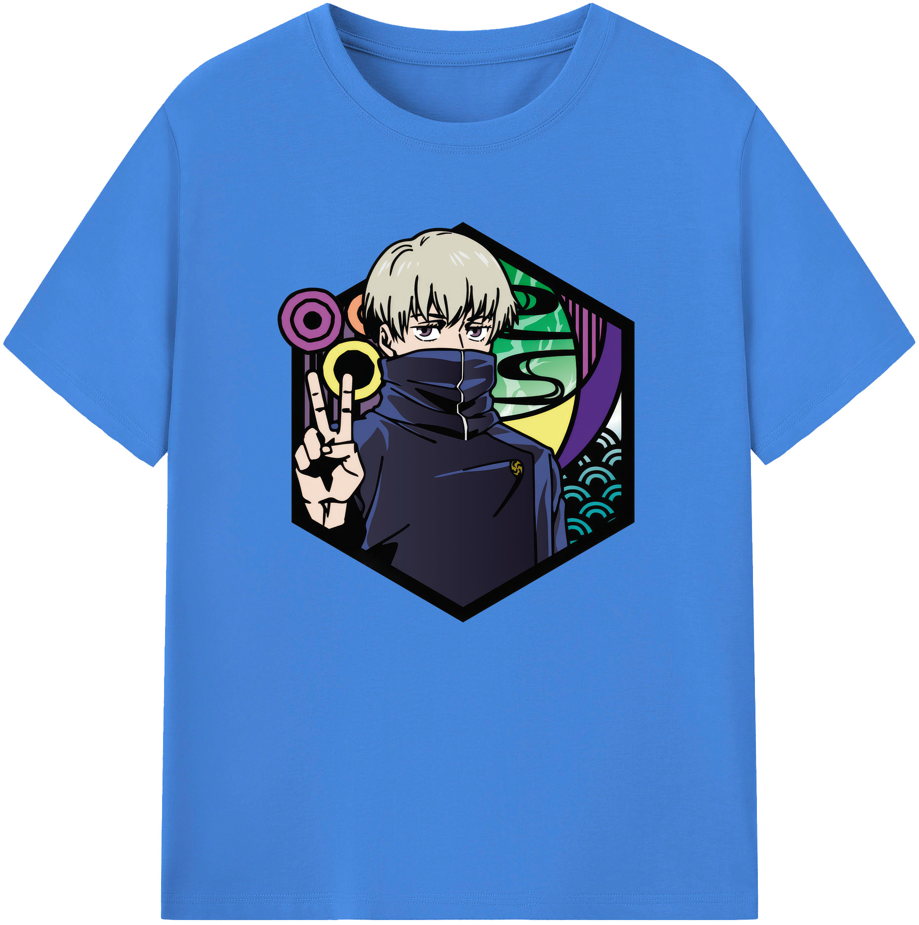 （画像用） 呪術廻戦 Jujutsu Kaisen 綿100％ メンズ半袖Tシャツ｜肌触りやわらか＆通気性