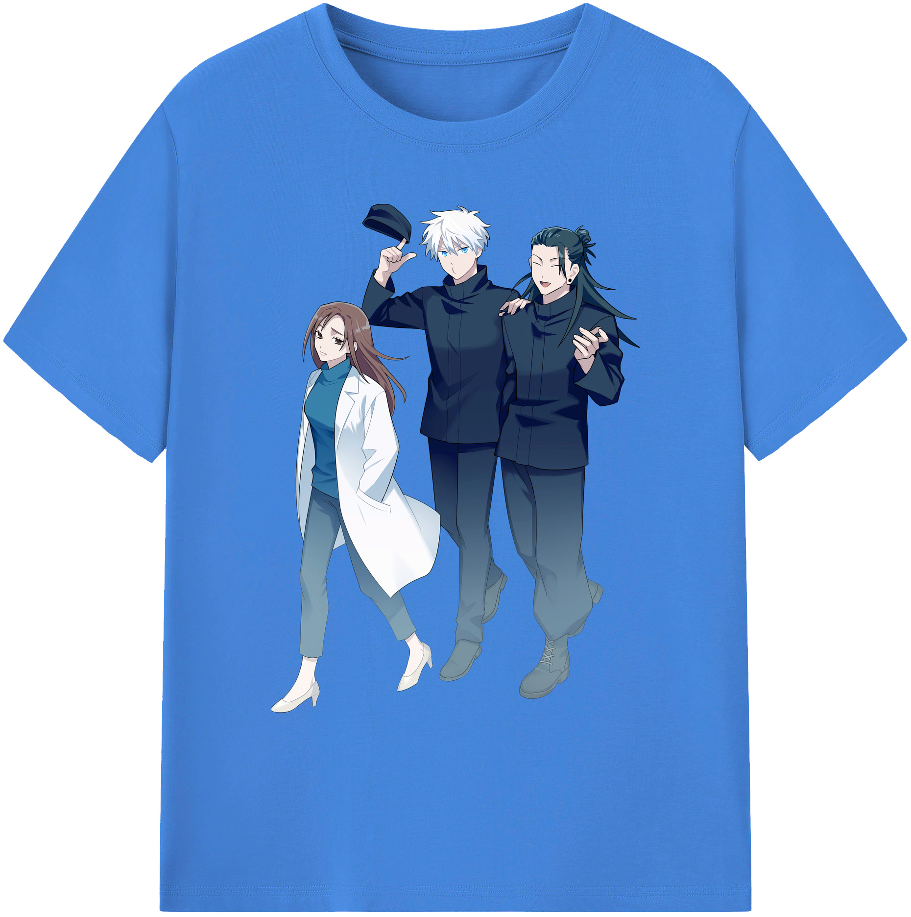 （画像用） 呪術廻戦 Jujutsu Kaisen 綿100％ メンズ半袖Tシャツ｜肌触りやわらか＆通気性
