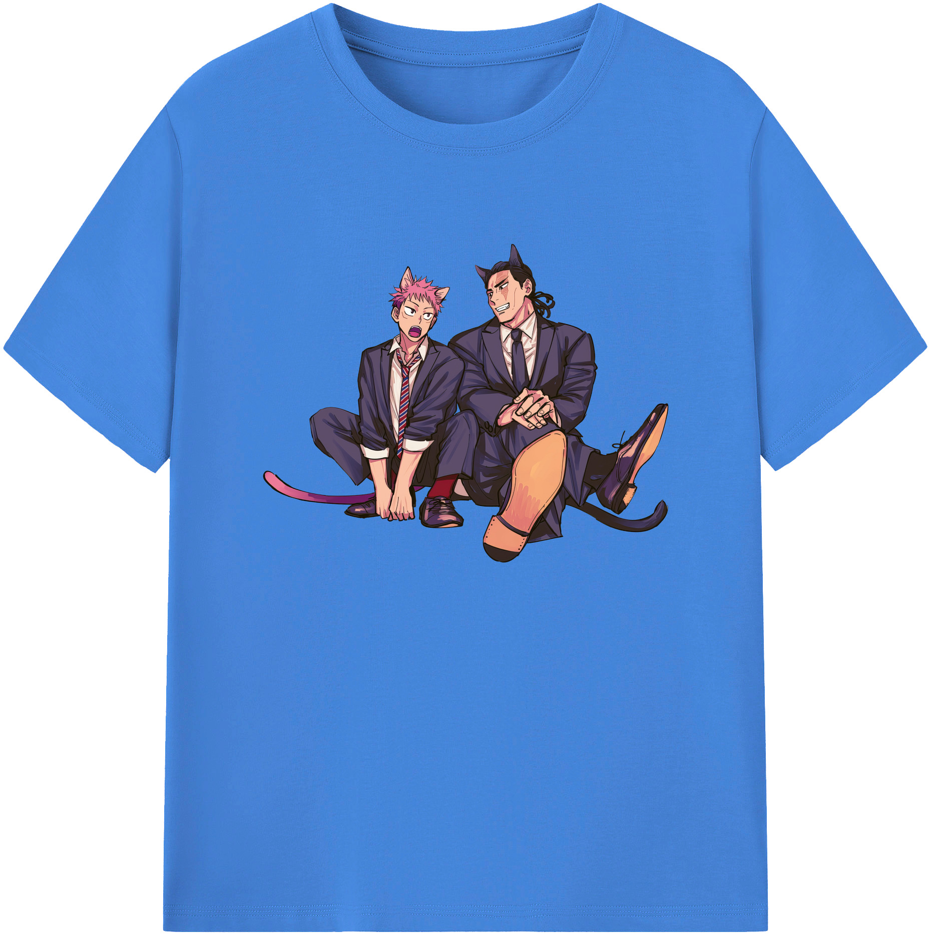 （画像用） 呪術廻戦 Jujutsu Kaisen 綿100％ メンズ半袖Tシャツ｜肌触りやわらか＆通気性