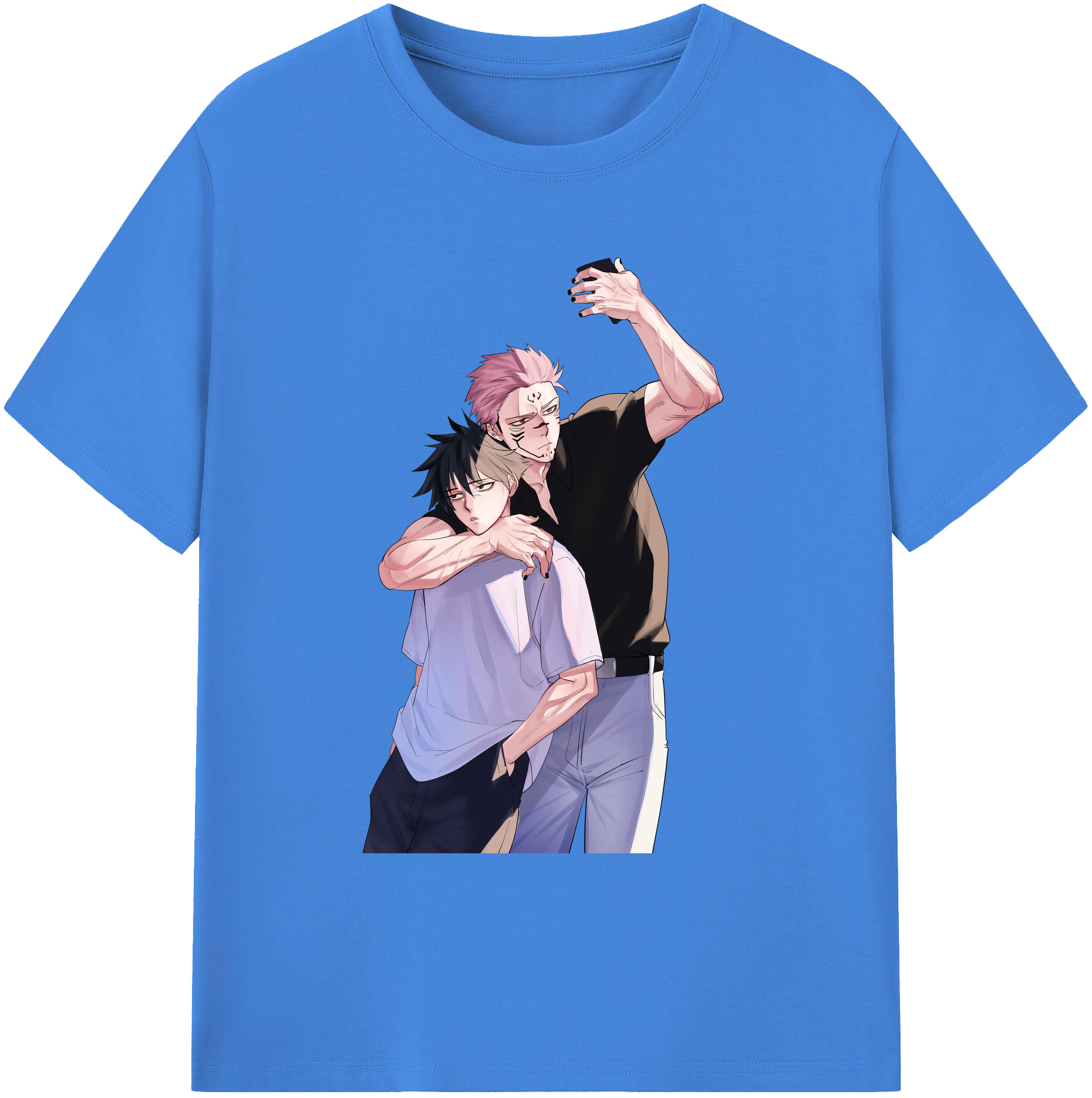 （画像用） 呪術廻戦 Jujutsu Kaisen 綿100％ メンズ半袖Tシャツ｜肌触りやわらか＆通気性