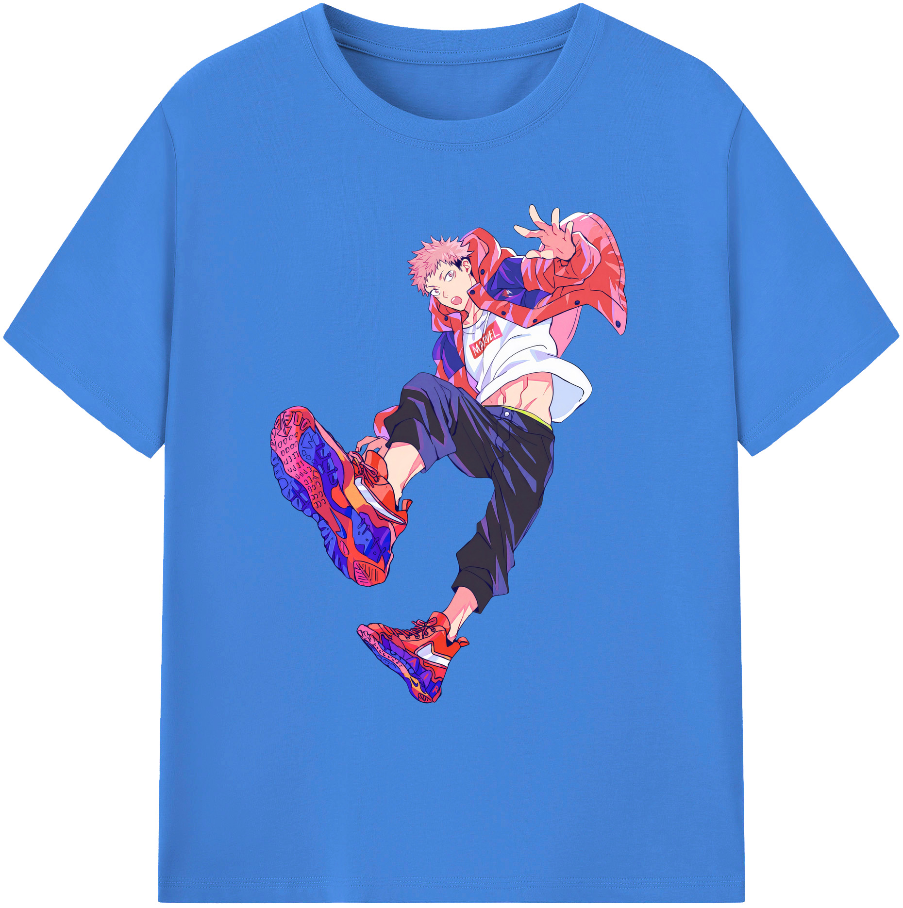 （画像用） 呪術廻戦 Jujutsu Kaisen 綿100％ メンズ半袖Tシャツ｜肌触りやわらか＆通気性