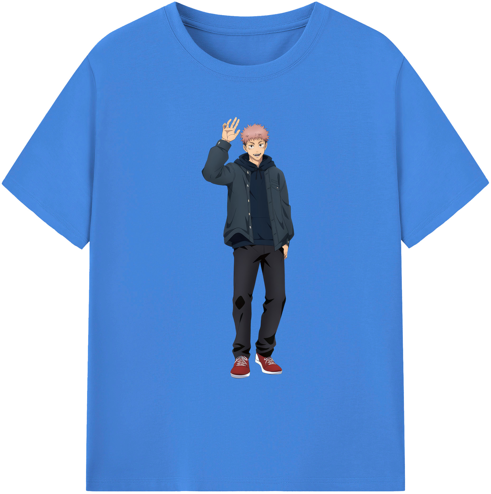 （画像用） 呪術廻戦 Jujutsu Kaisen 綿100％ メンズ半袖Tシャツ｜肌触りやわらか＆通気性