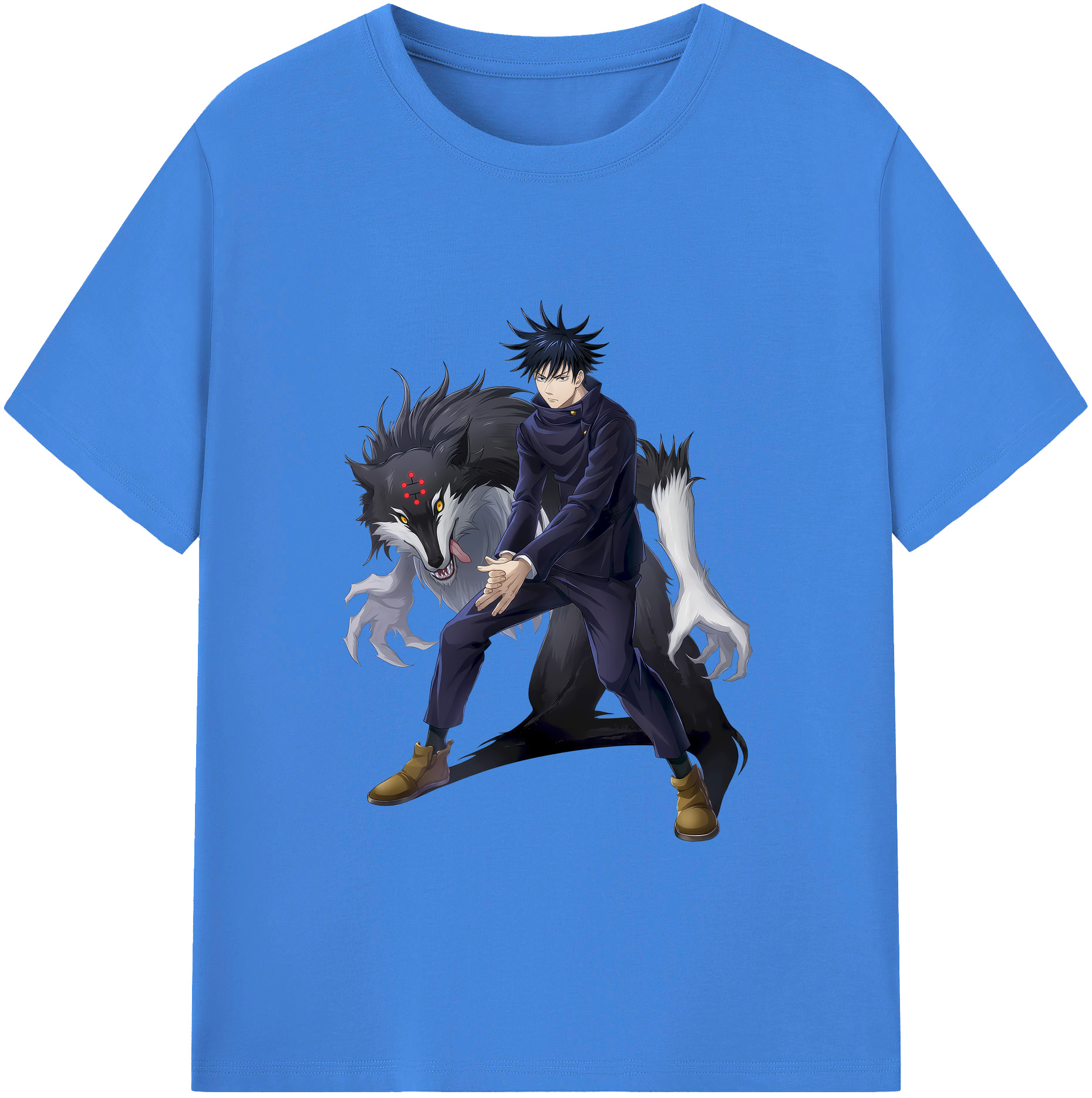 （画像用） 呪術廻戦 Jujutsu Kaisen 綿100％ メンズ半袖Tシャツ｜肌触りやわらか＆通気性