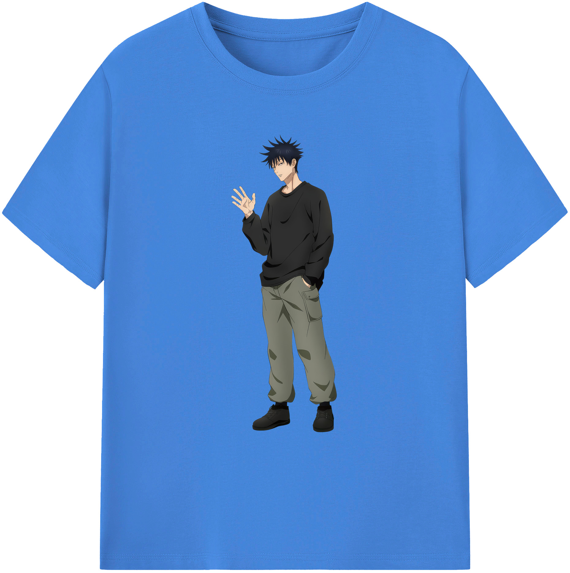 （画像用） 呪術廻戦 Jujutsu Kaisen 綿100％ メンズ半袖Tシャツ｜肌触りやわらか＆通気性