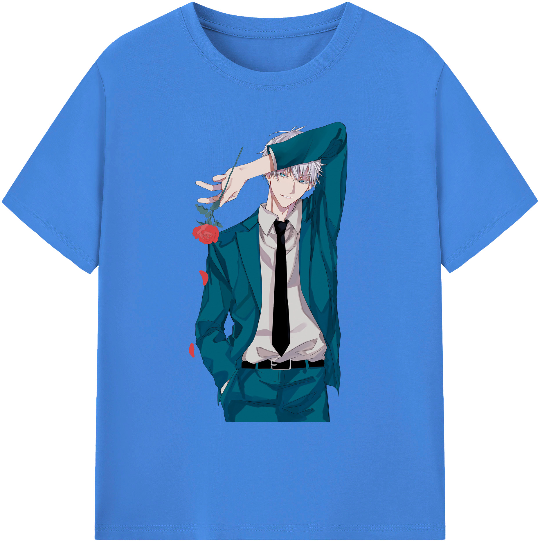 （画像用） 呪術廻戦 Jujutsu Kaisen 綿100％ メンズ半袖Tシャツ｜肌触りやわらか＆通気性
