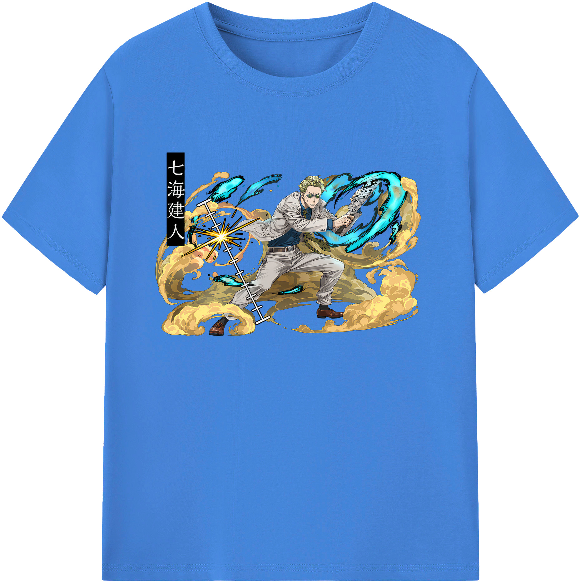 （画像用） 呪術廻戦 Jujutsu Kaisen 綿100％ メンズ半袖Tシャツ｜肌触りやわらか＆通気性