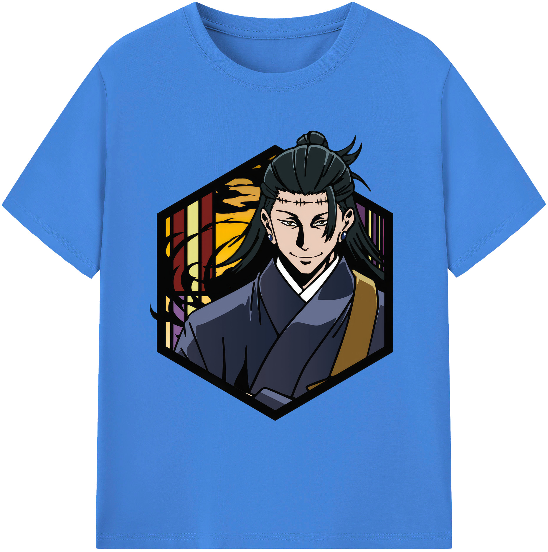 （画像用） 呪術廻戦 Jujutsu Kaisen 綿100％ メンズ半袖Tシャツ｜肌触りやわらか＆通気性
