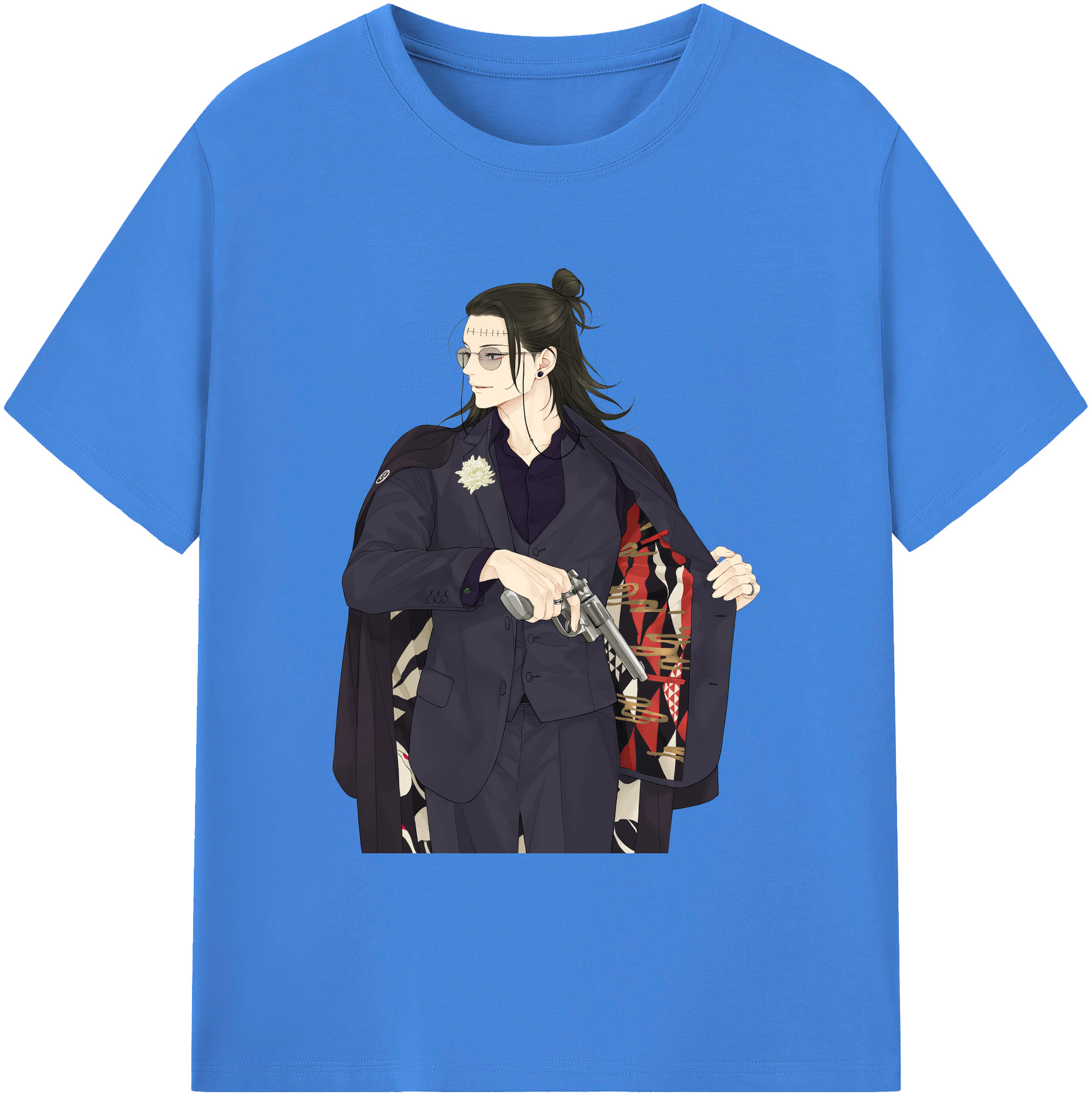 （画像用） 呪術廻戦 Jujutsu Kaisen 綿100％ メンズ半袖Tシャツ｜肌触りやわらか＆通気性