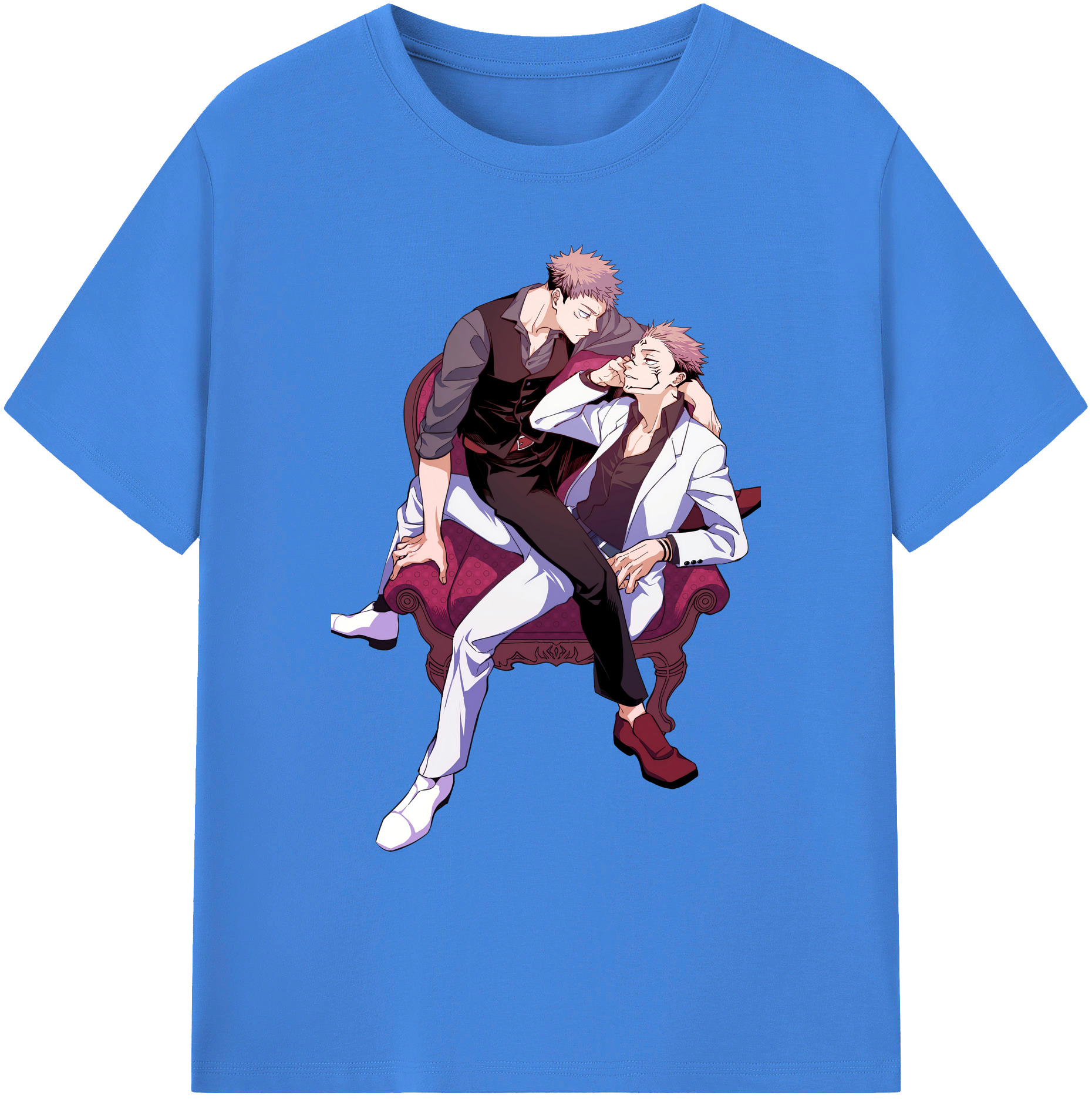 （画像用） 呪術廻戦 Jujutsu Kaisen 綿100％ メンズ半袖Tシャツ｜肌触りやわらか＆通気性